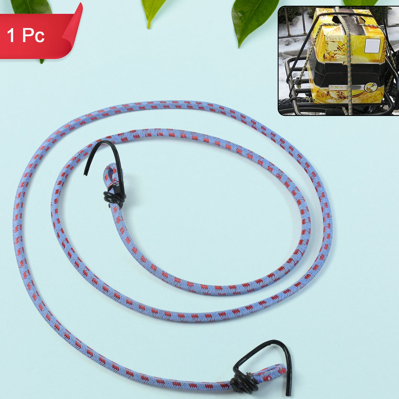 Durable Luggage Tie-Down Rope with Hooks - 1 Piece - Happy Price - Image 1
