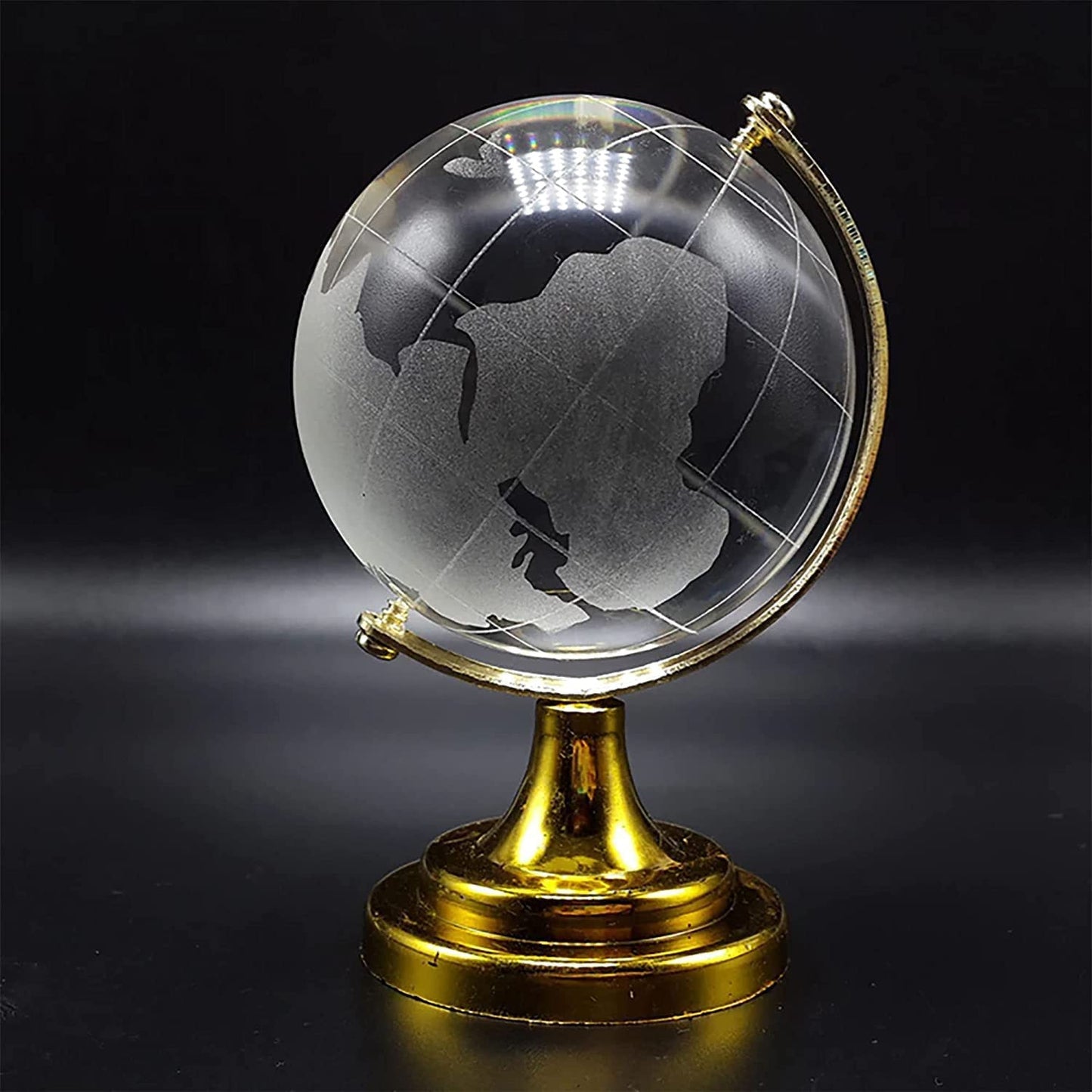 Crystal Globe World Map 50 Mm With Golden Stand (1 Pc) - Happy Price - Image 2