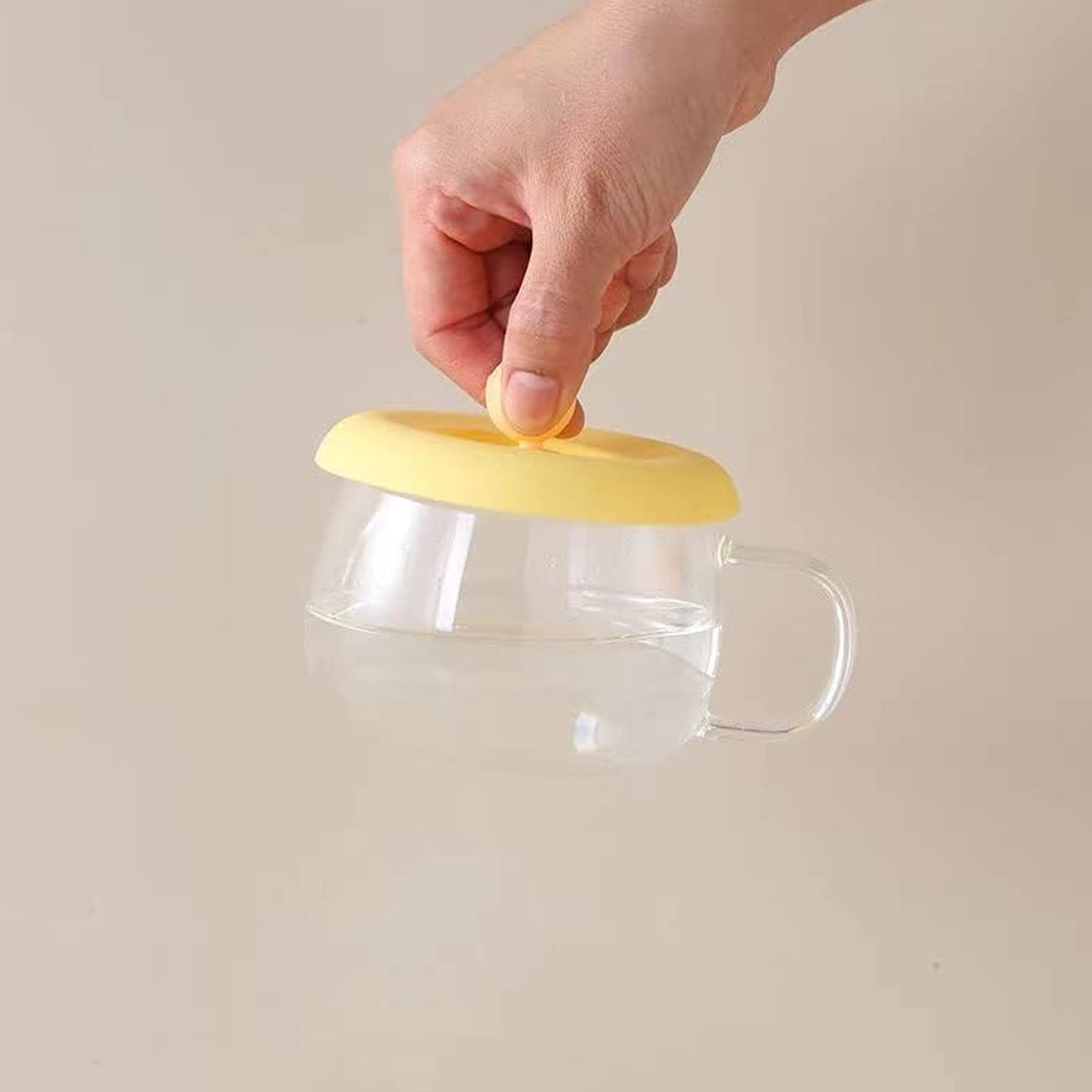 Cup Mug Lid Dust Proof Silicone Rubber Airtight Seal (Cup Spoon Not Included Only Lid 1 Pc) - Happy Price - Image 5