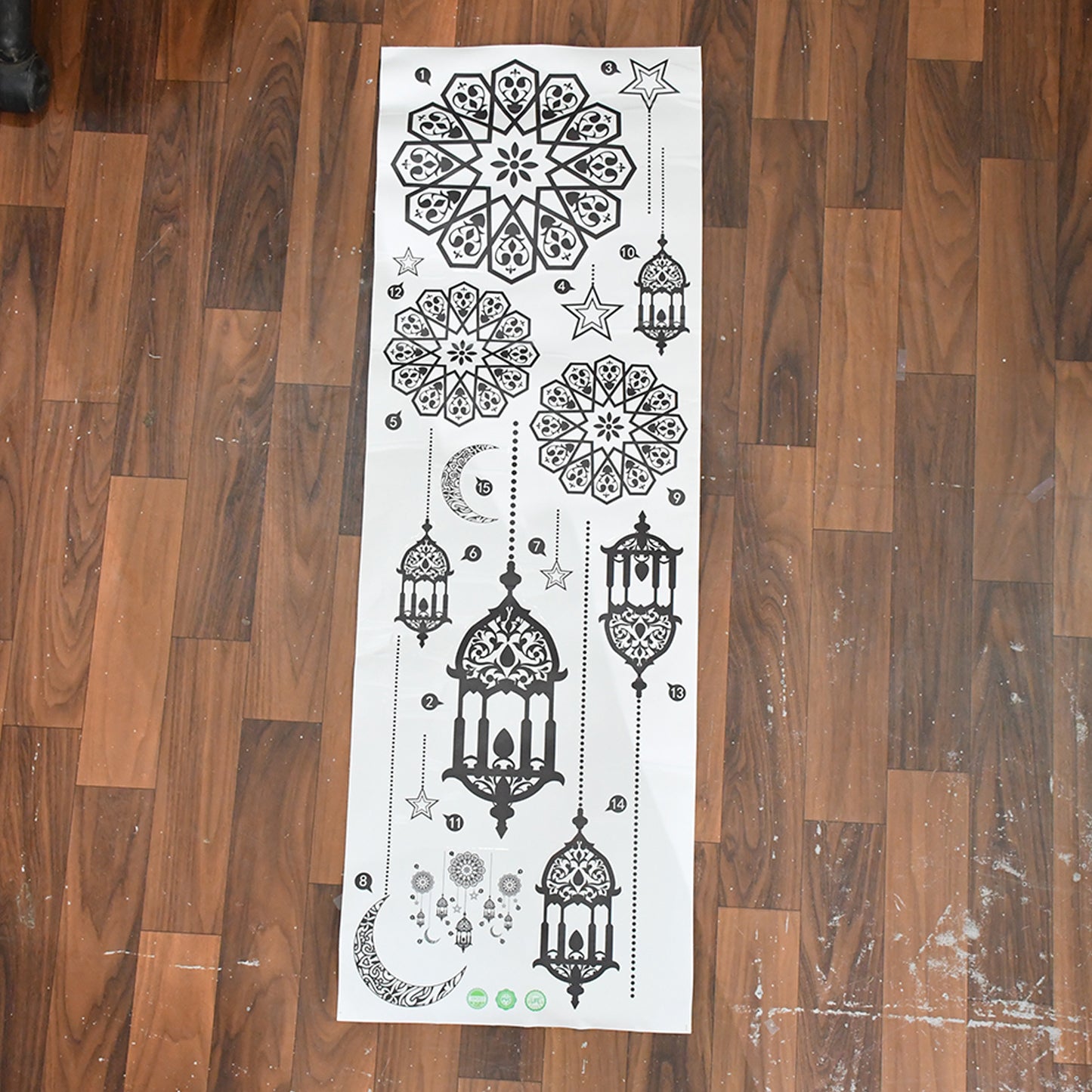 Islamic Lantern & Moon Wall Sticker - 90x30 cm Decorative Decal (1 Pc) - Happy Price - Image 7