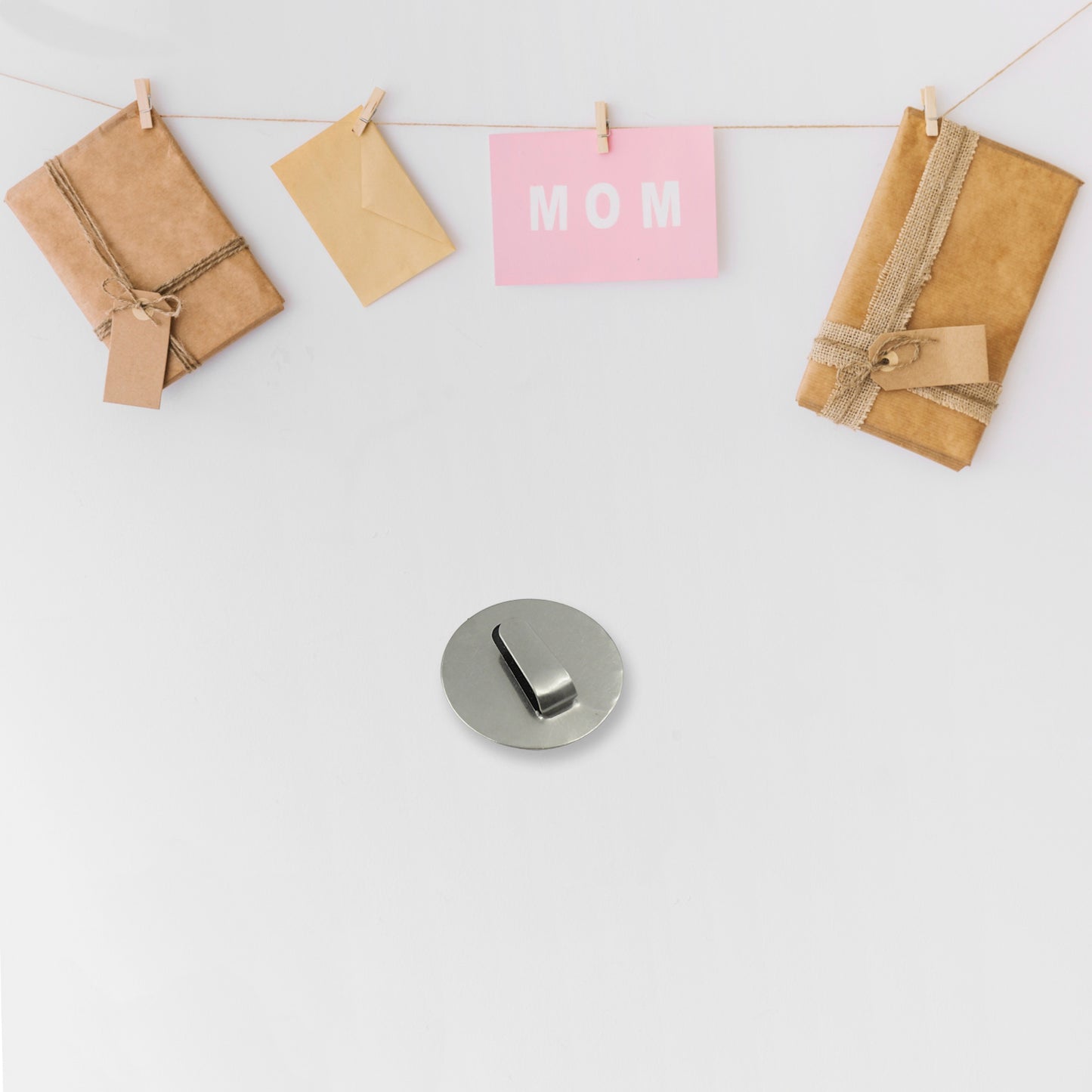 Multipurpose Steel Wall Hanging Hook 12 Pc Self Adhesive Wall Hanging Hooks Sticker Hook Suitable For Wall Paper Calender Bathroom Tiles Kitchen Key Hange And Etc Hook 12 (Pack Of 12) - Happy Price - Image 5