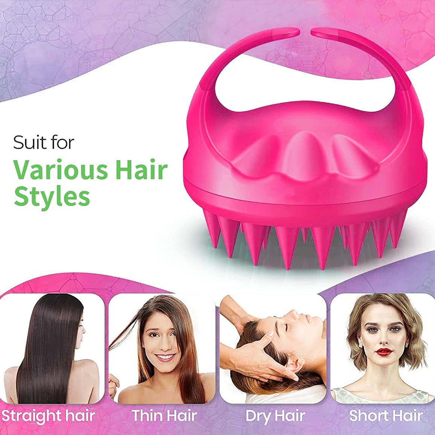 Scalp & Head Massager Comb (1 Pc) for Hair Care - Happy Price - Image 4