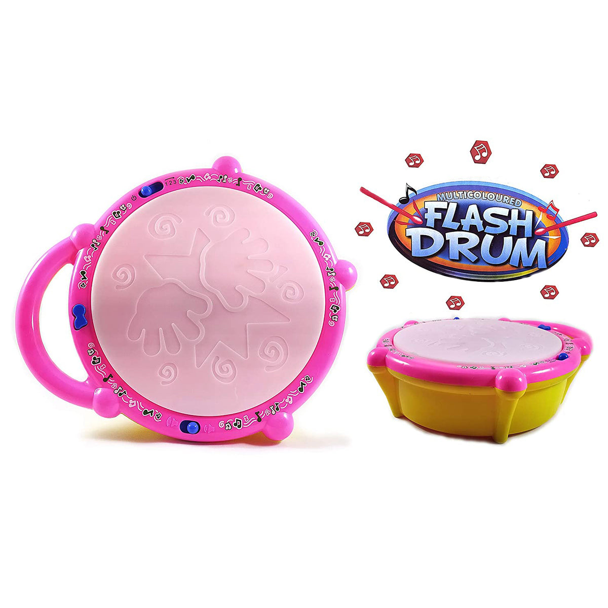 Flash Drum Toys For Kids With Light Musical Sound Colorful Plastic Baby Drum Musical Toys For Children Baby Toy Instrument Best Gift For Boys Girls. - Happy Price - Image 7