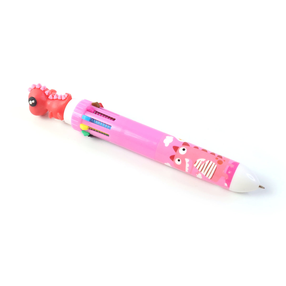 10-in-1 Multicolor Ball Pen with Character Top (1 Pc) - Happy Price - Image 2