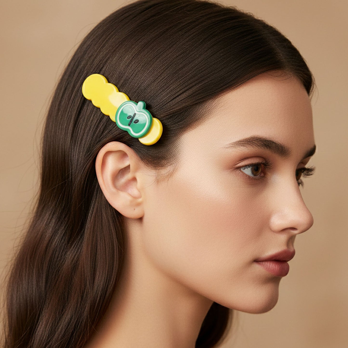 Cute Apple Design Hair Clips Set - 4 Pieces for Girls - Happy Price - Image 6