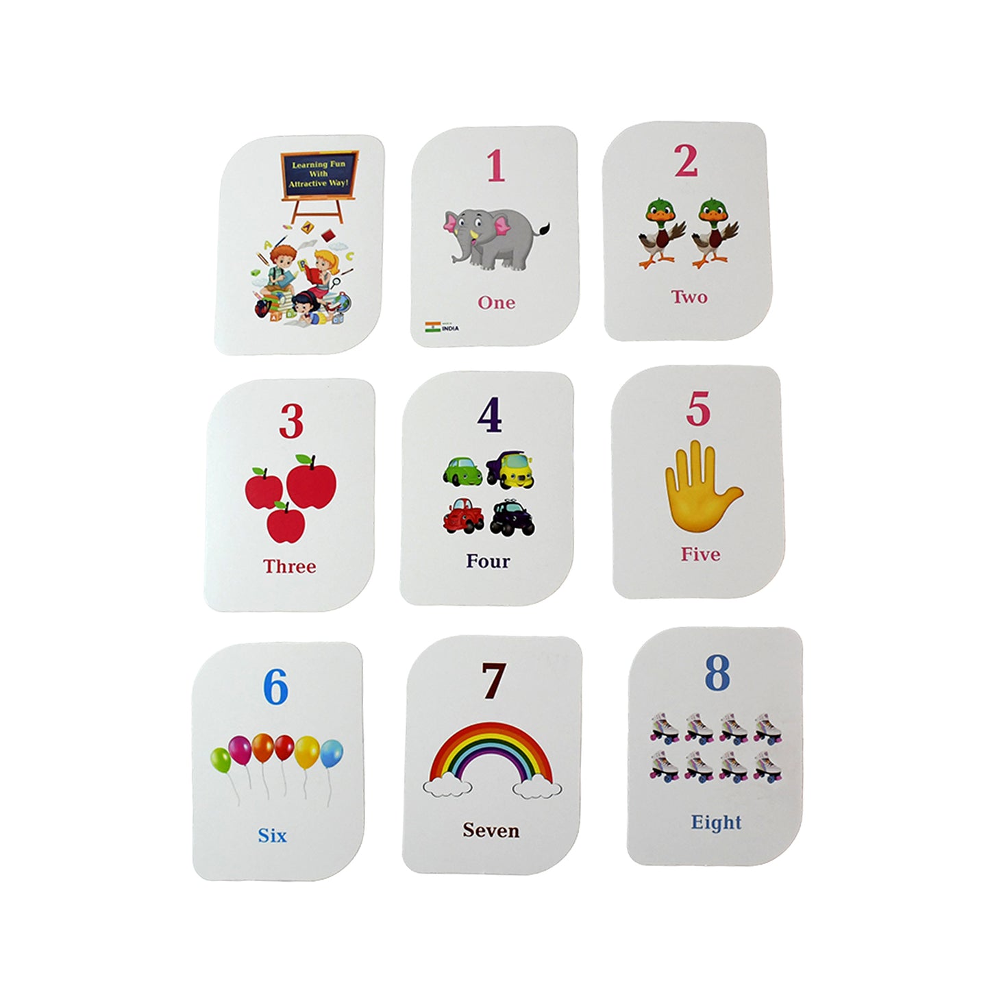 Kid Kraft Early Learner 32-piece Number Flashcard Set - Happy Price - Image 2