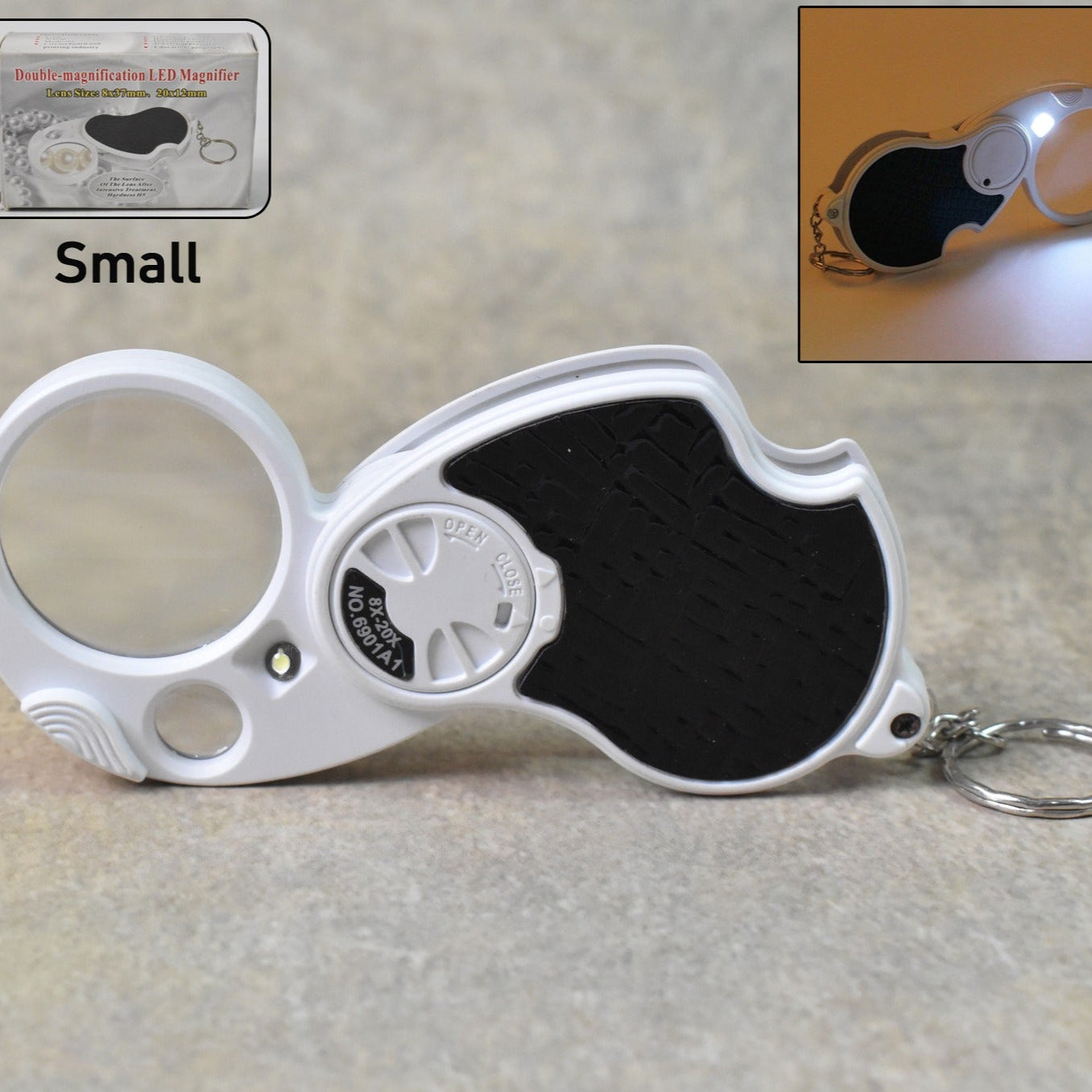 Double-magnification Led Magnifiers With Light (1 Pc Small) - Happy Price - Image 1