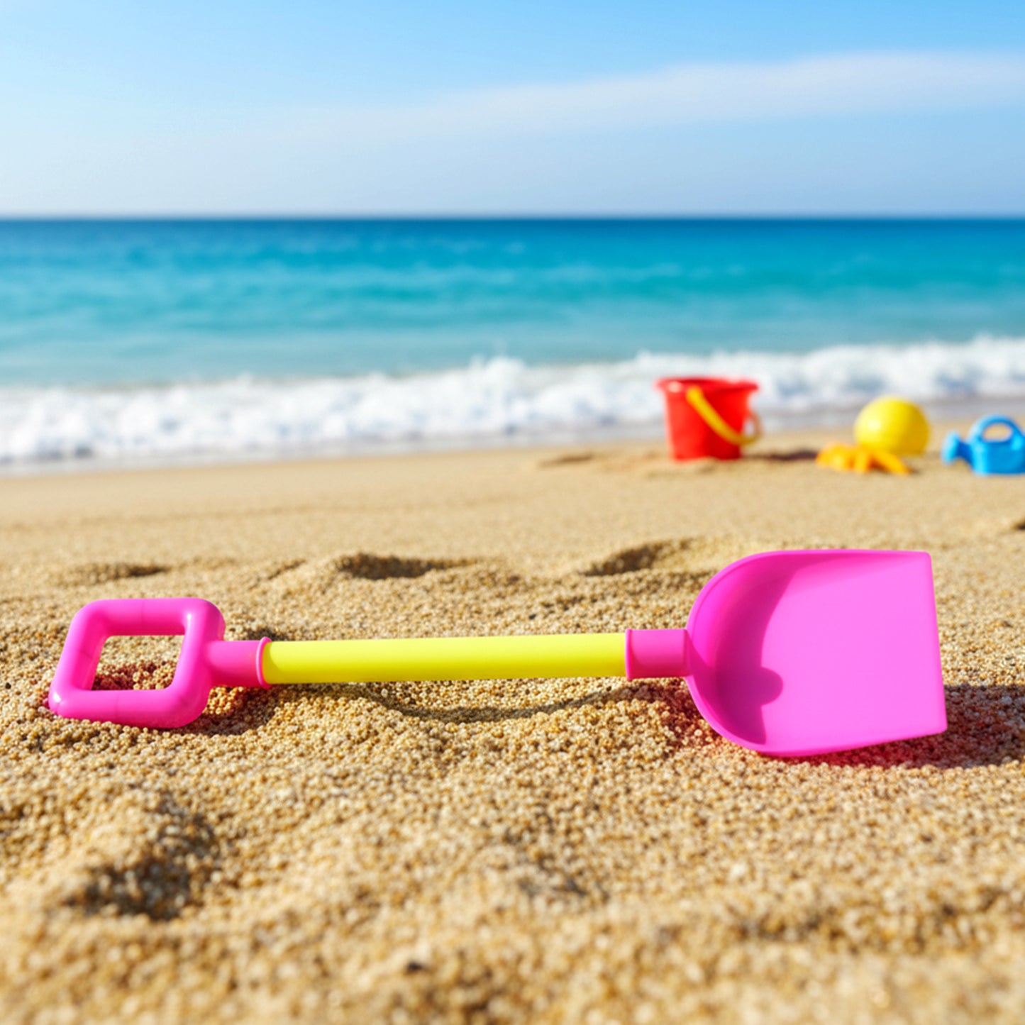 Kids Beach Sand Shovel Toy (1 Pc) - Lightweight Plastic Digging Spade for Outdoor Fun - Happy Price - Image 3