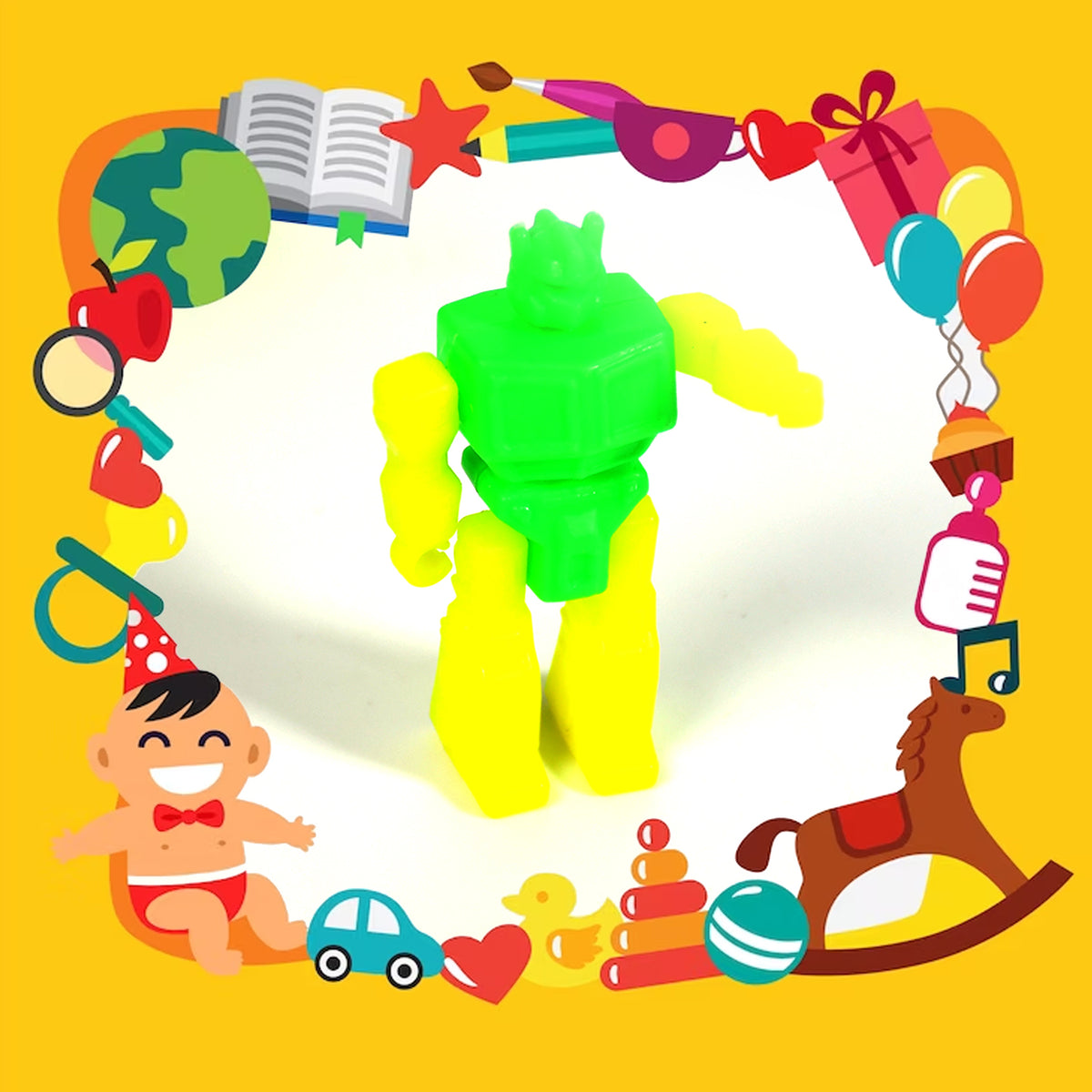 20pc Mix All New Toy With Plastic Commander Container Mix All Types Playing Toy For Kids - Happy Price - Image 3