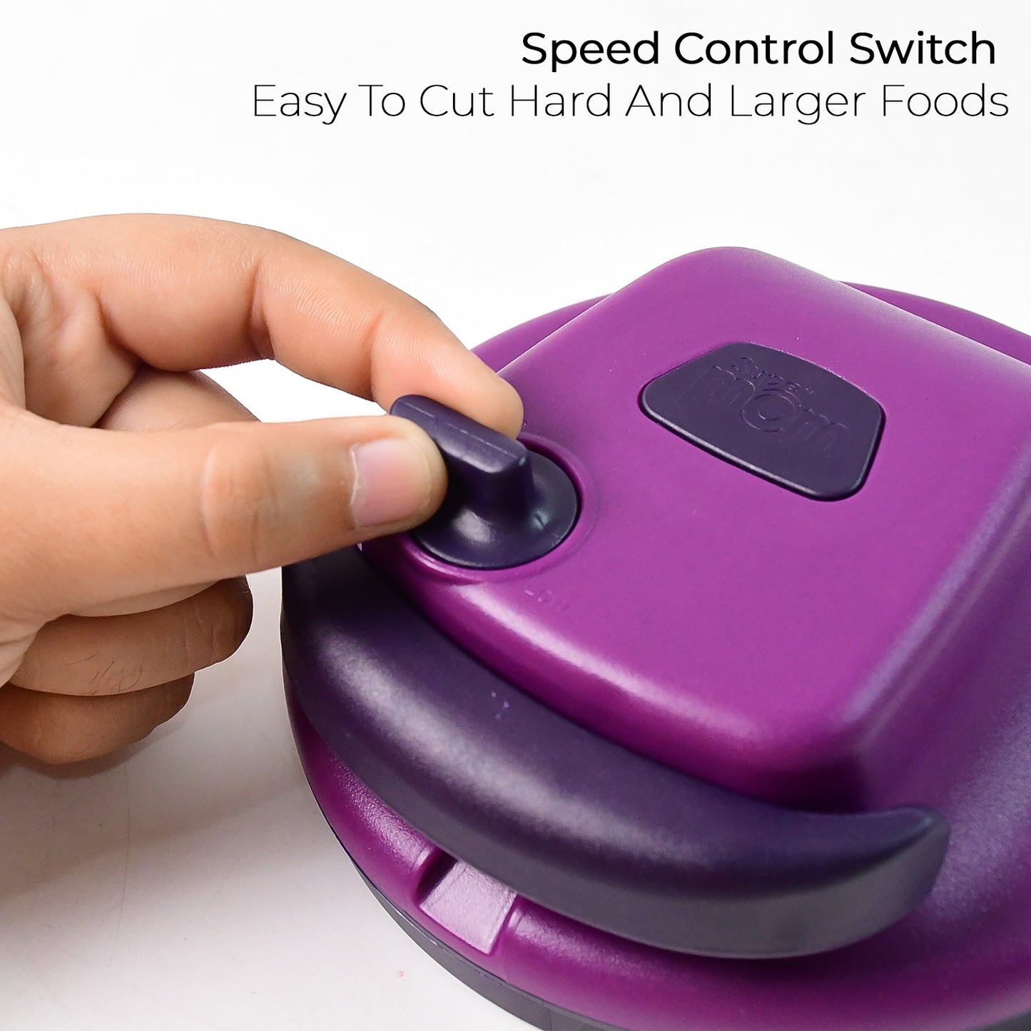 Manual Vegetable Chopper with 1000 ML Capacity & Stainless Steel Blades - Happy Price - Image 3