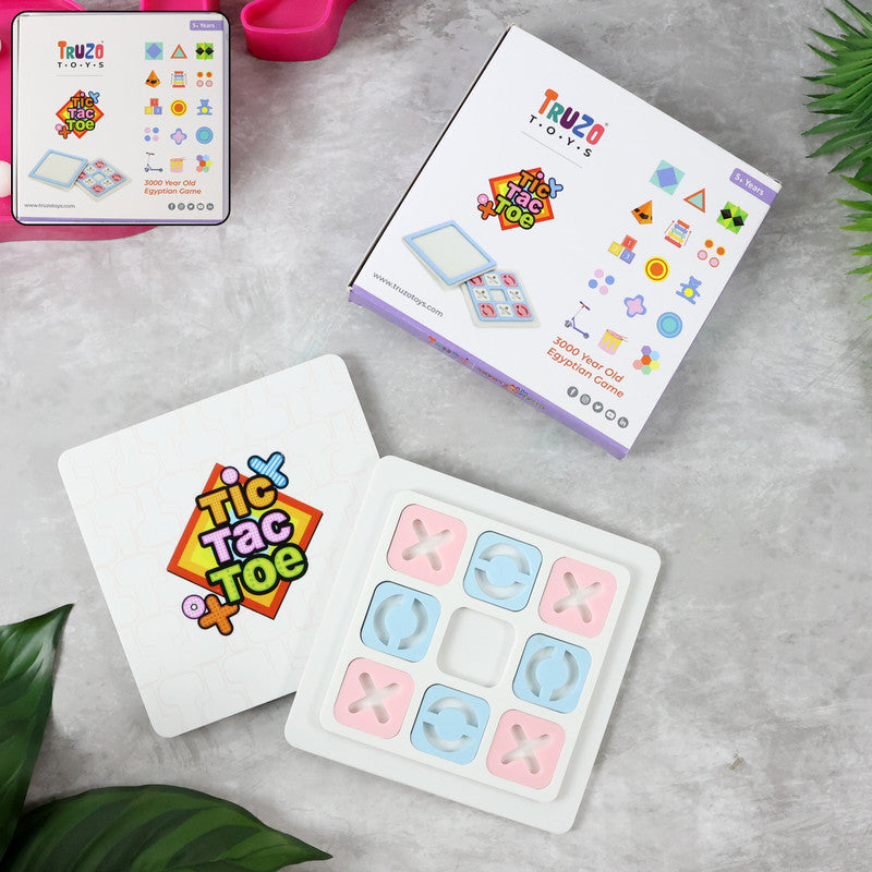 Classic Tic Tac Toe Strategy Board Game - 1 Set for Kids & Adults - Happy Price - Image 2