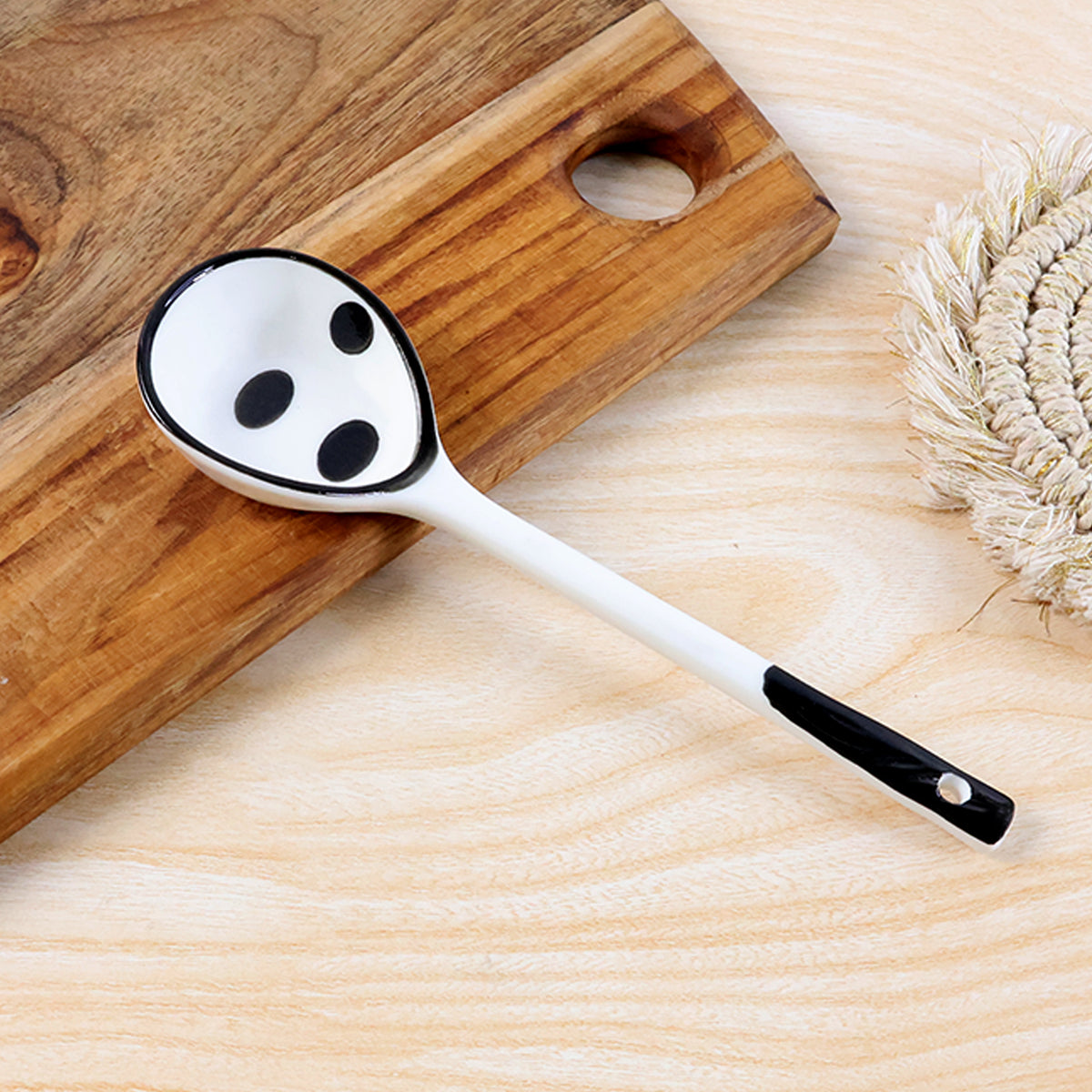17 cm Heat-Resistant Polycarbonate Soup Ladle with Non-Slip Handle - 1 Pc - Happy Price - Image 3