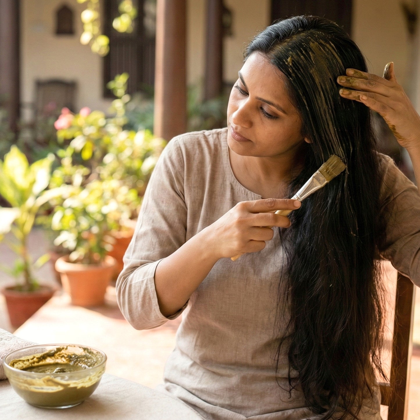 Brahmi Powder for Hair & Scalp Care - 100g - Happy Price - Image 3