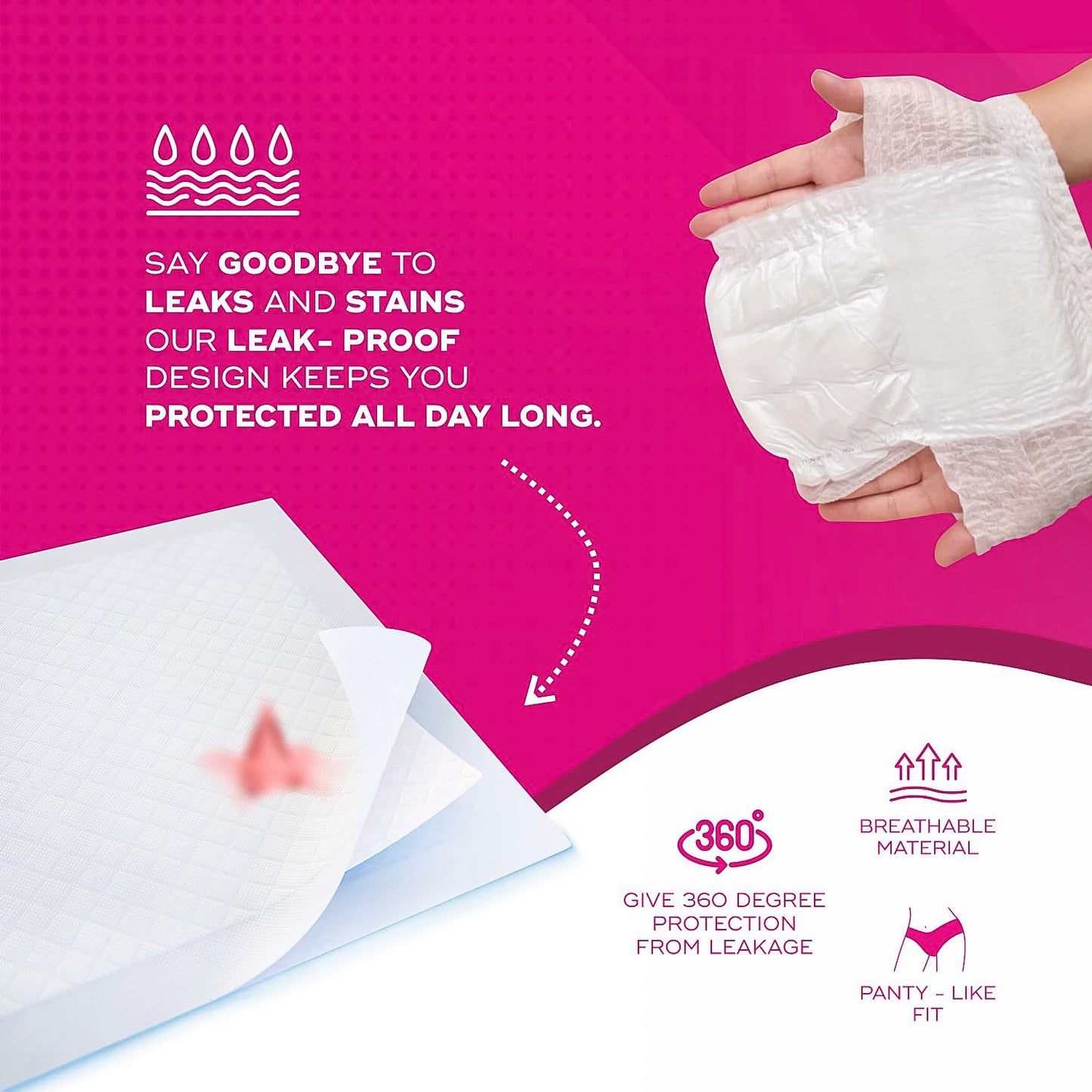 XXL Overnight Period Panties - 10 Pc Pack for Heavy Flow & Leak Protection - Happy Price - Image 5