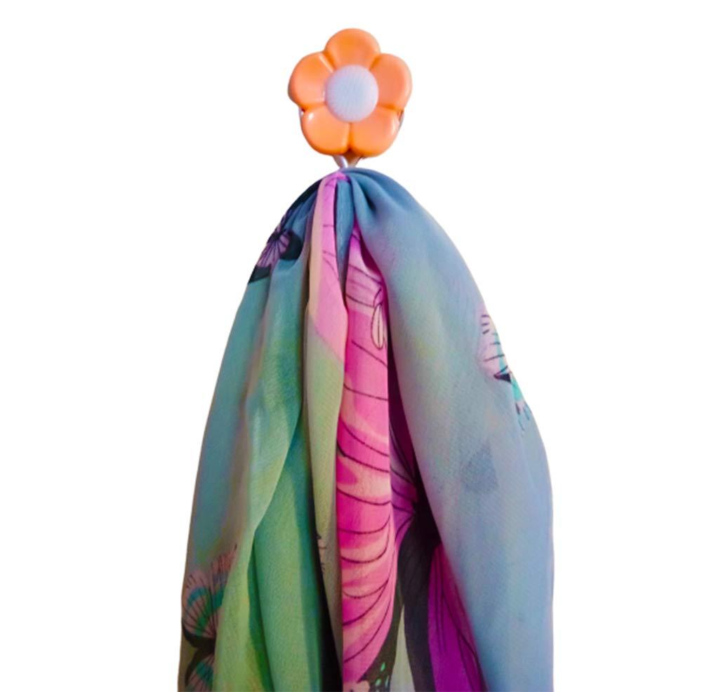 Plastic Self-adhesive Flower Shape Hooks (Pack Of 5) - Happy Price - Image 2