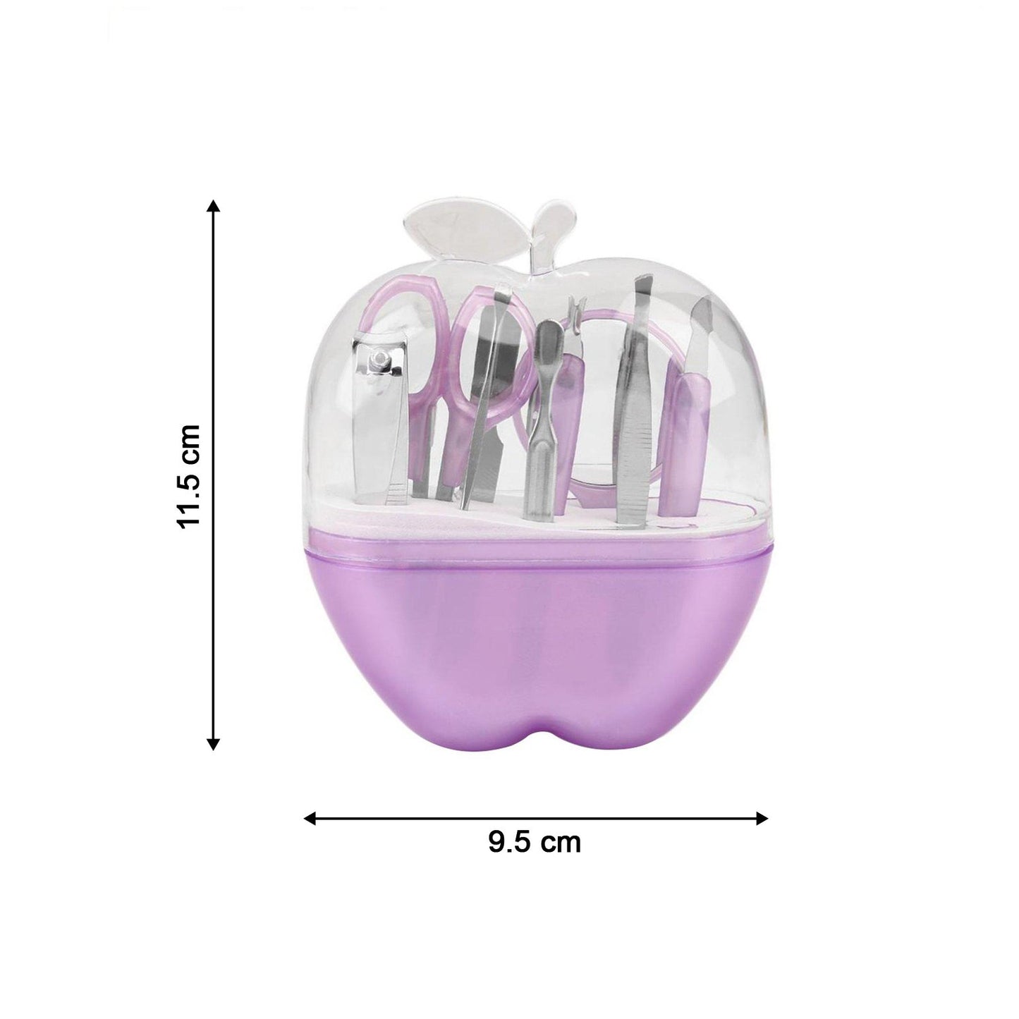 8-Piece Apple Shape Manicure & Grooming Kit - Happy Price - Image 5