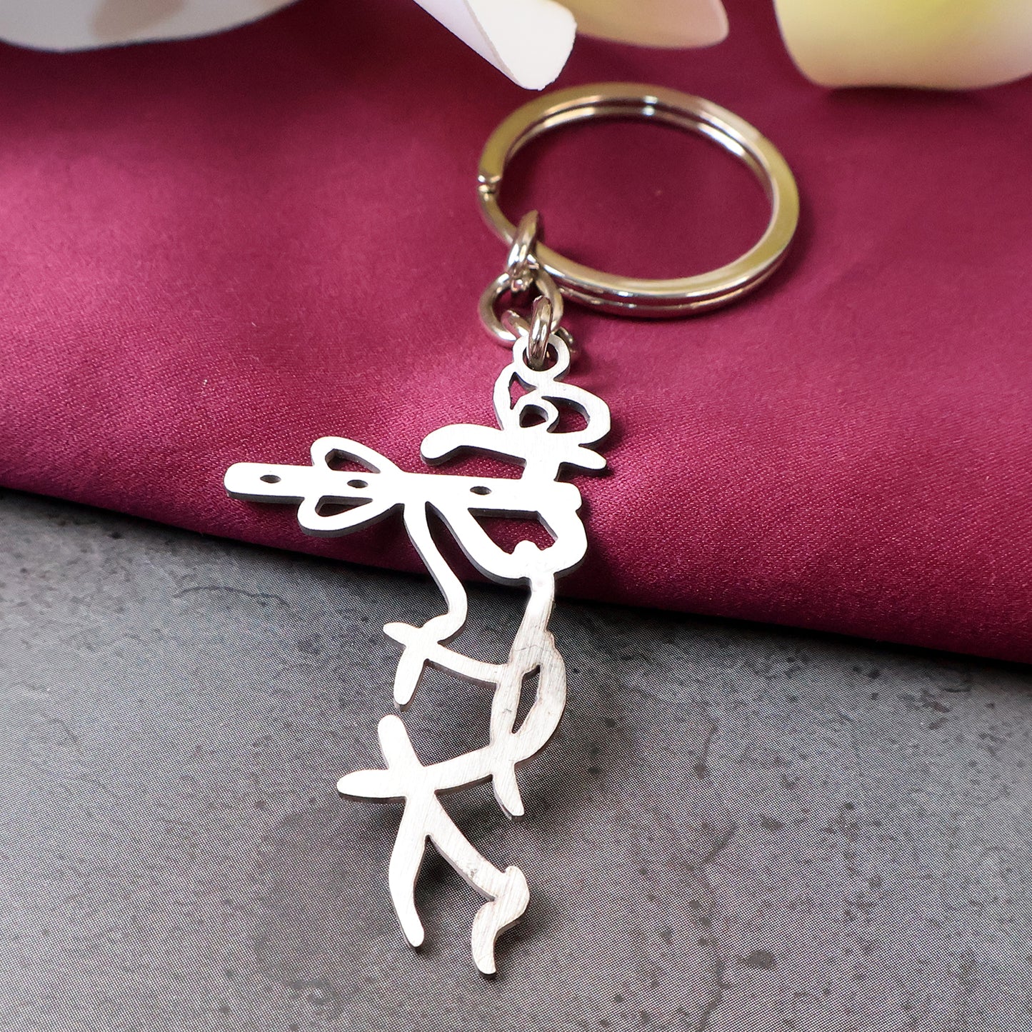 Krishna Flute Stainless Steel Keychain (1 Pc) - Spiritual Car & Bike Keyring - Happy Price - Image 6