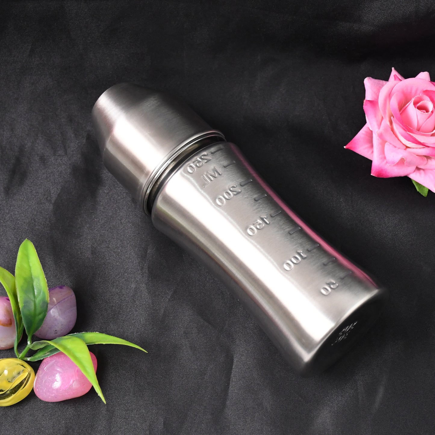 Ganesh Stainless Steel Baby Feeding Bottle Milk Bottle For New Born Infants Toddler Up To 3 Years Bfa Free (250 Ml Approx) - Happy Price - Image 4