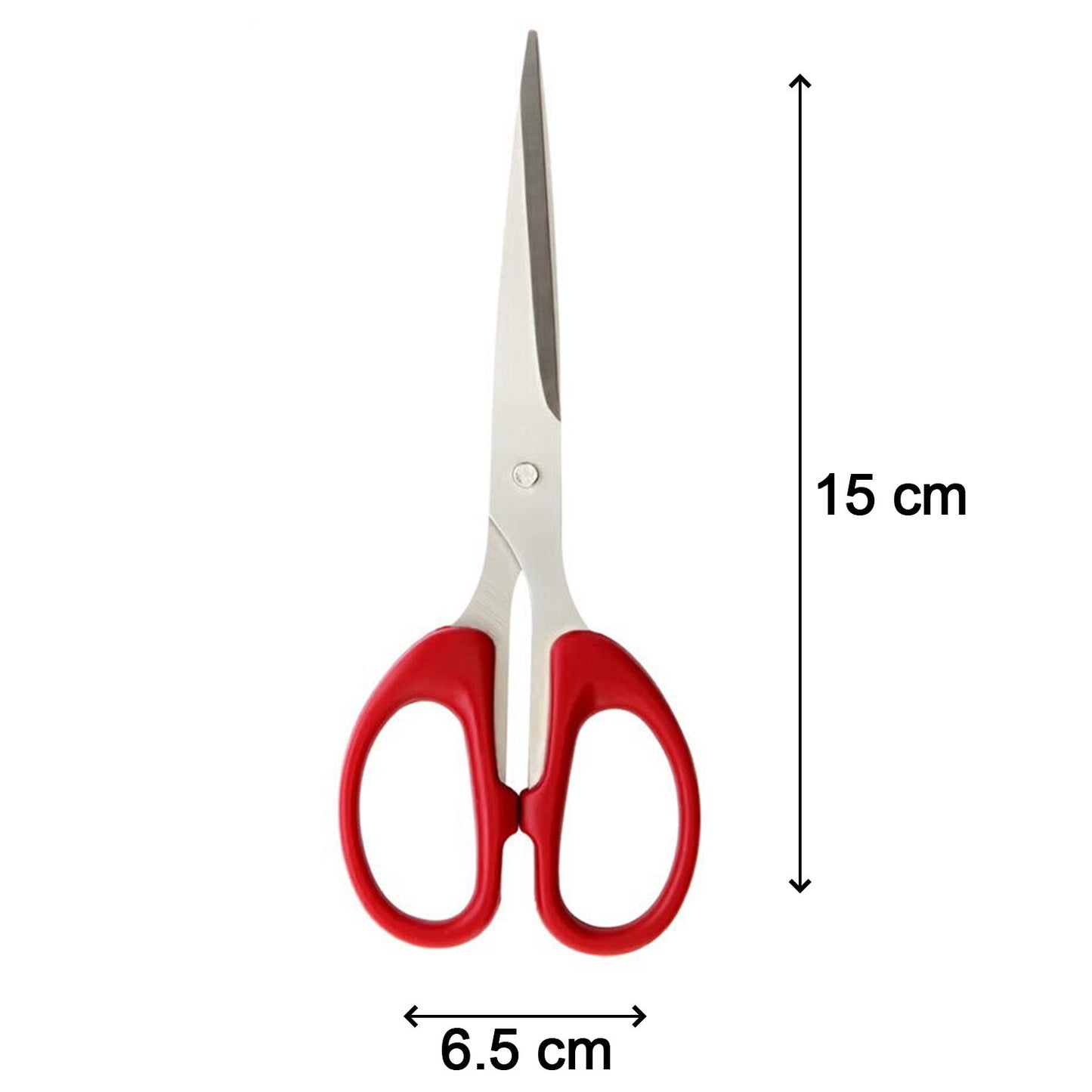 Stainless Steel Scissors With Plastic Handle Grip 160mm (1pc Only) - Happy Price - Image 4