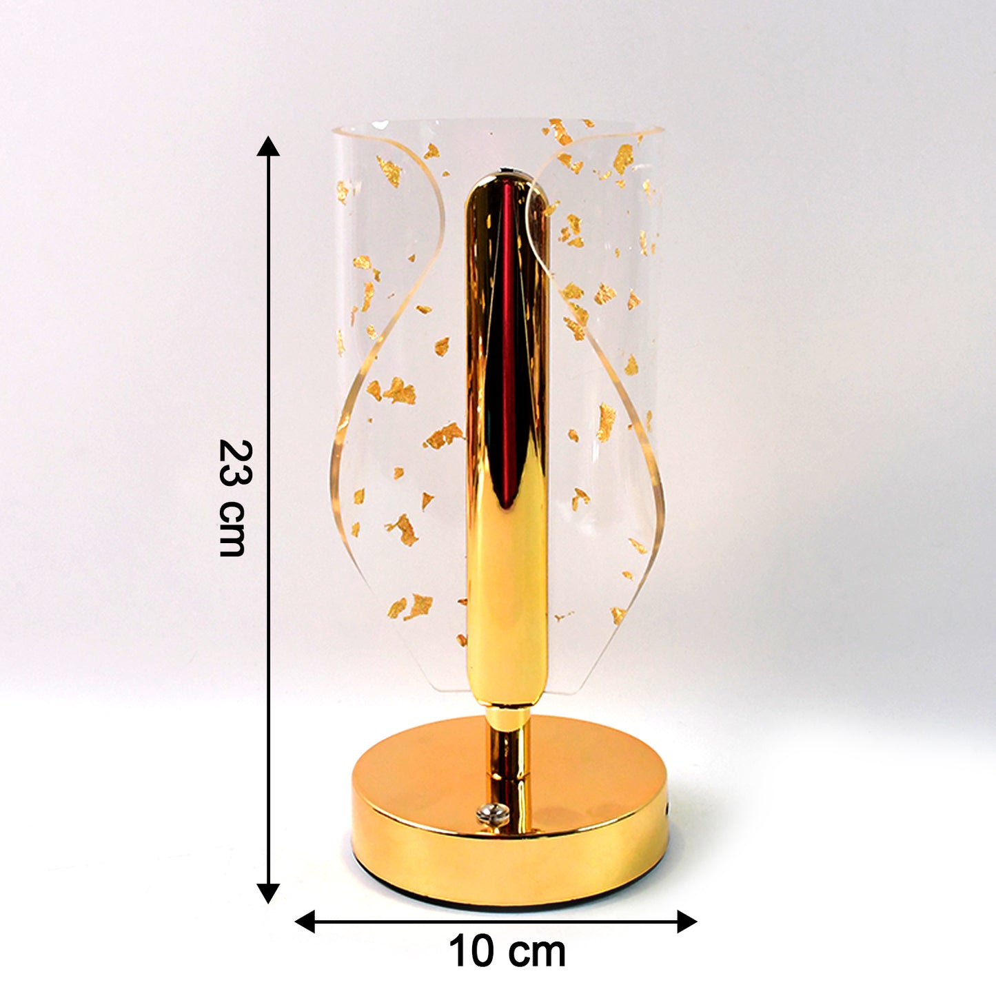 Crystal Table Lamp with Golden Leaf Design & USB Charging (1 Pc) - Happy Price - Image 3