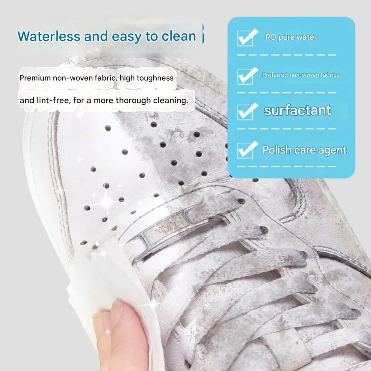 HappyPrice Shoe Cleaning Wipes - 30 Pcs Pack for Instant Dirt & Stain Removal - Happy Price - Image 5