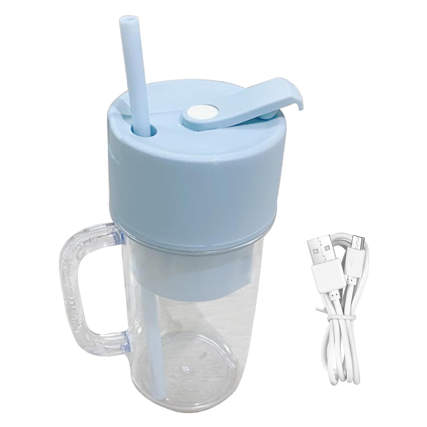 Portable USB Rechargeable Juicer Blender (340ml) with 6 Blades and Handle - Happy Price - Image 4