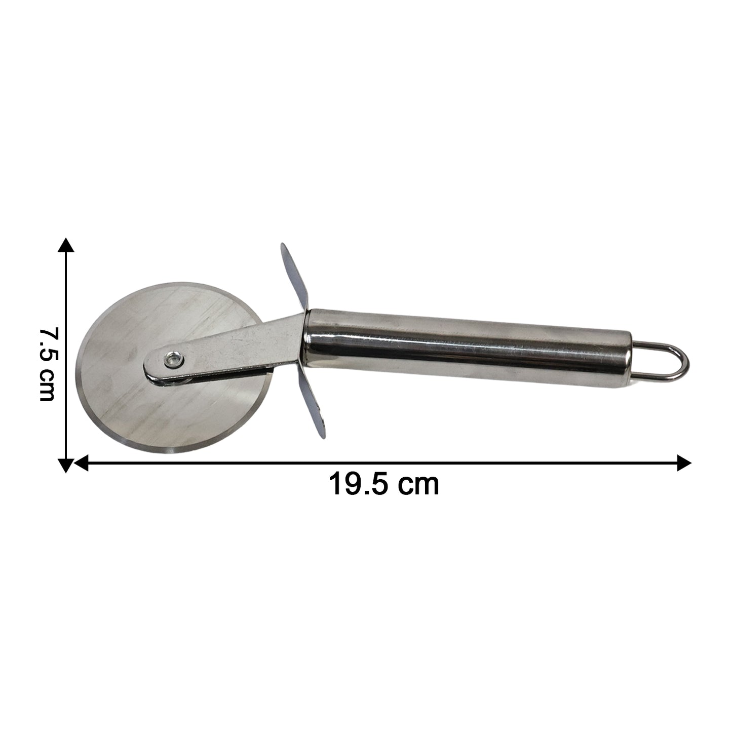 Stainless Steel Pizza Cutter Wheel with Ergonomic Handle - Sharp Rotary Blade for Effortless Slicing - Happy Price - Image 5