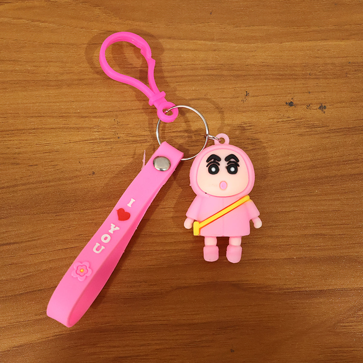 Cute Cartoon Doll Keychain with Pink Strap - 1 Pc - Happy Price - Image 7