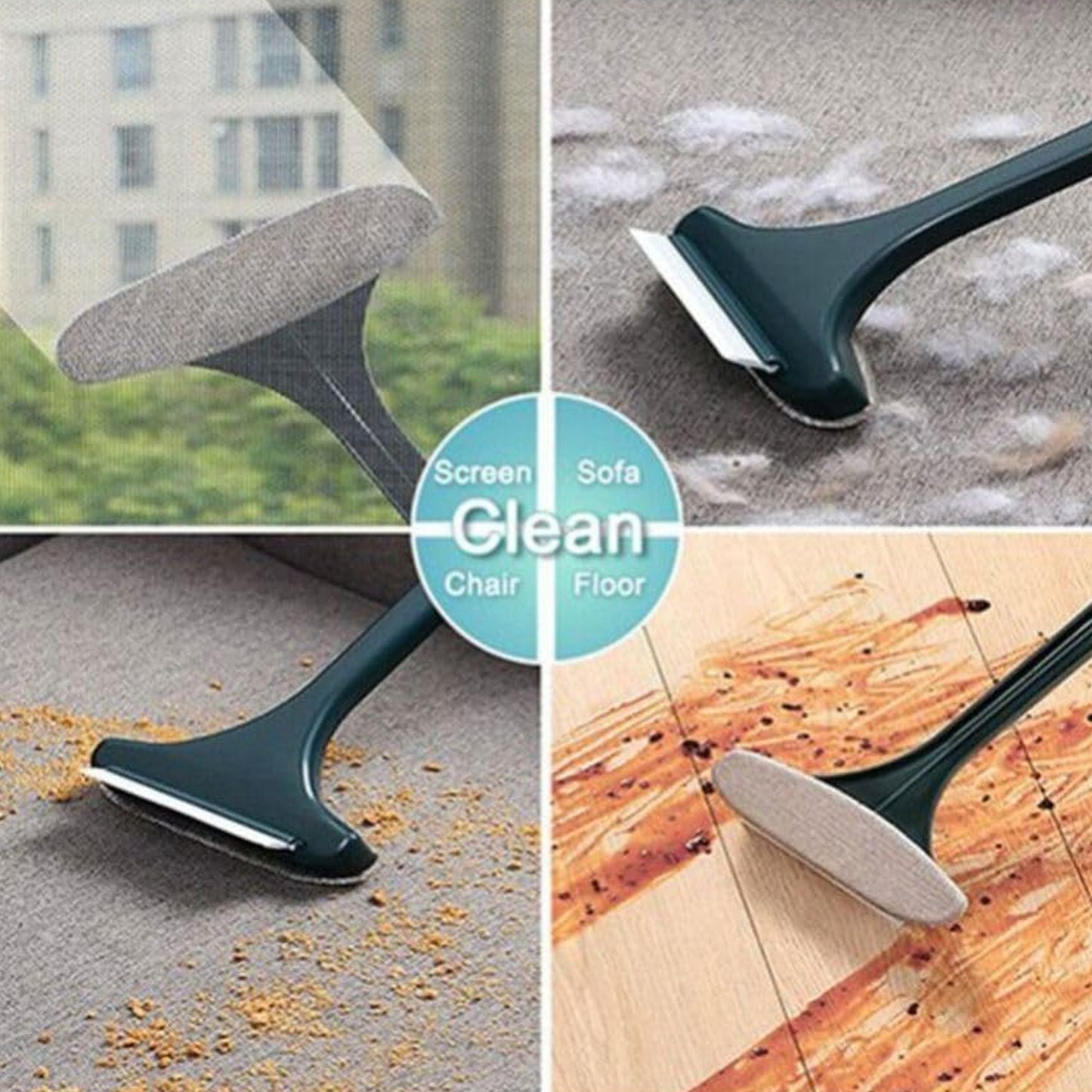 Brush 2 In 1 Mesh Cleaning Brush Wiper With Extended Handle Window Cleaning Brush Net Cleanermagic Window Cleaner Brush Window Mesh Cleaner (1 Pc) - Happy Price - Image 7