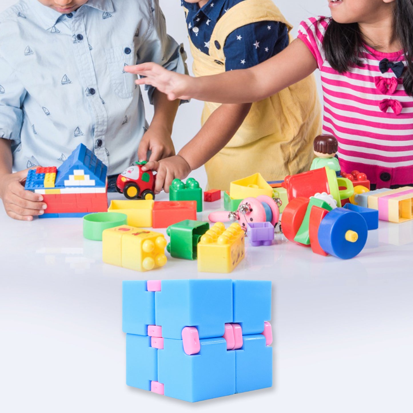 Infinity Cube Fidget Toy Stress Relief Hand Puzzle For Kids Adults 1 Pc - Happy Price - Image 5