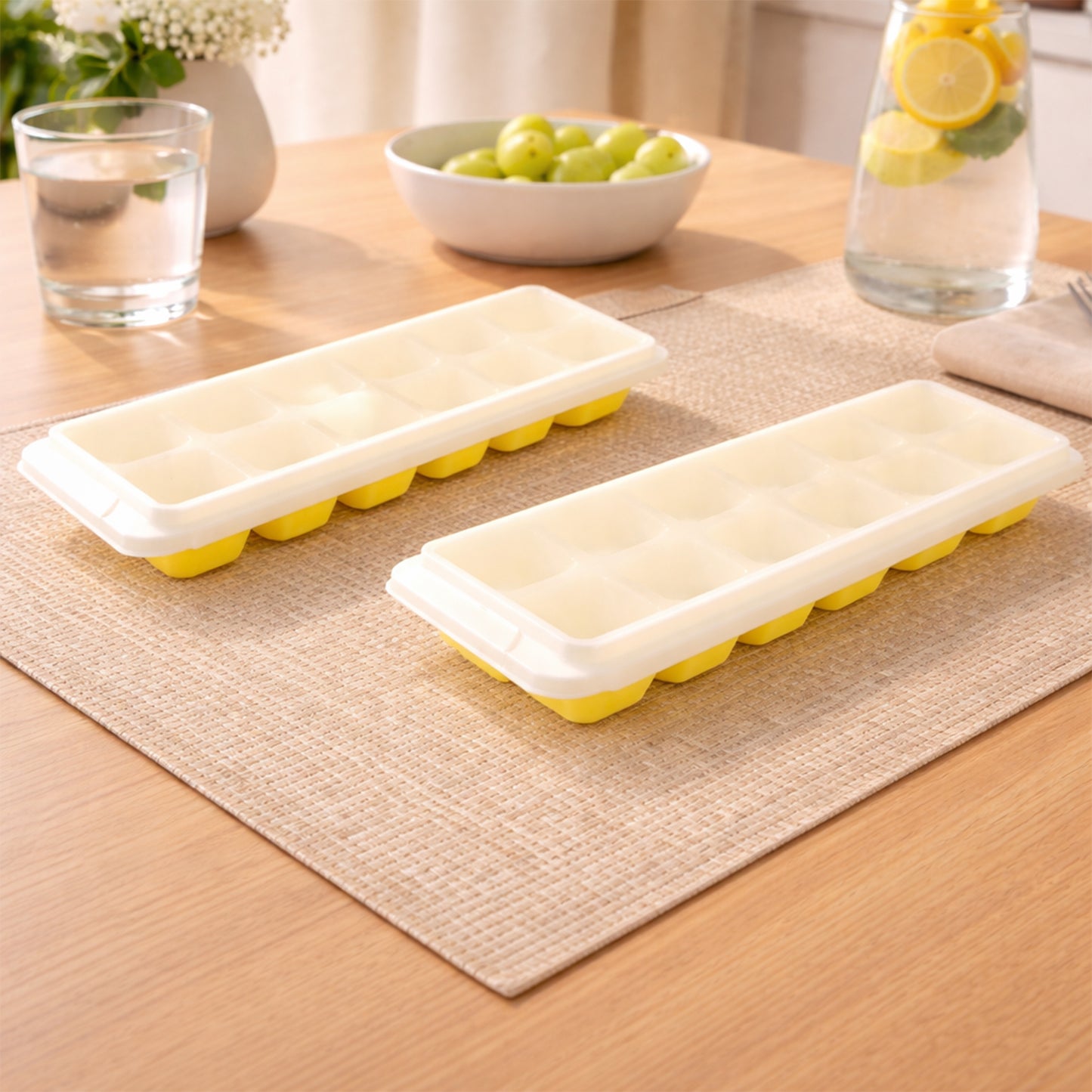 24 Cavity Ice Tray Set with Lid - 2 Piece Pack - Great Price - Image 3