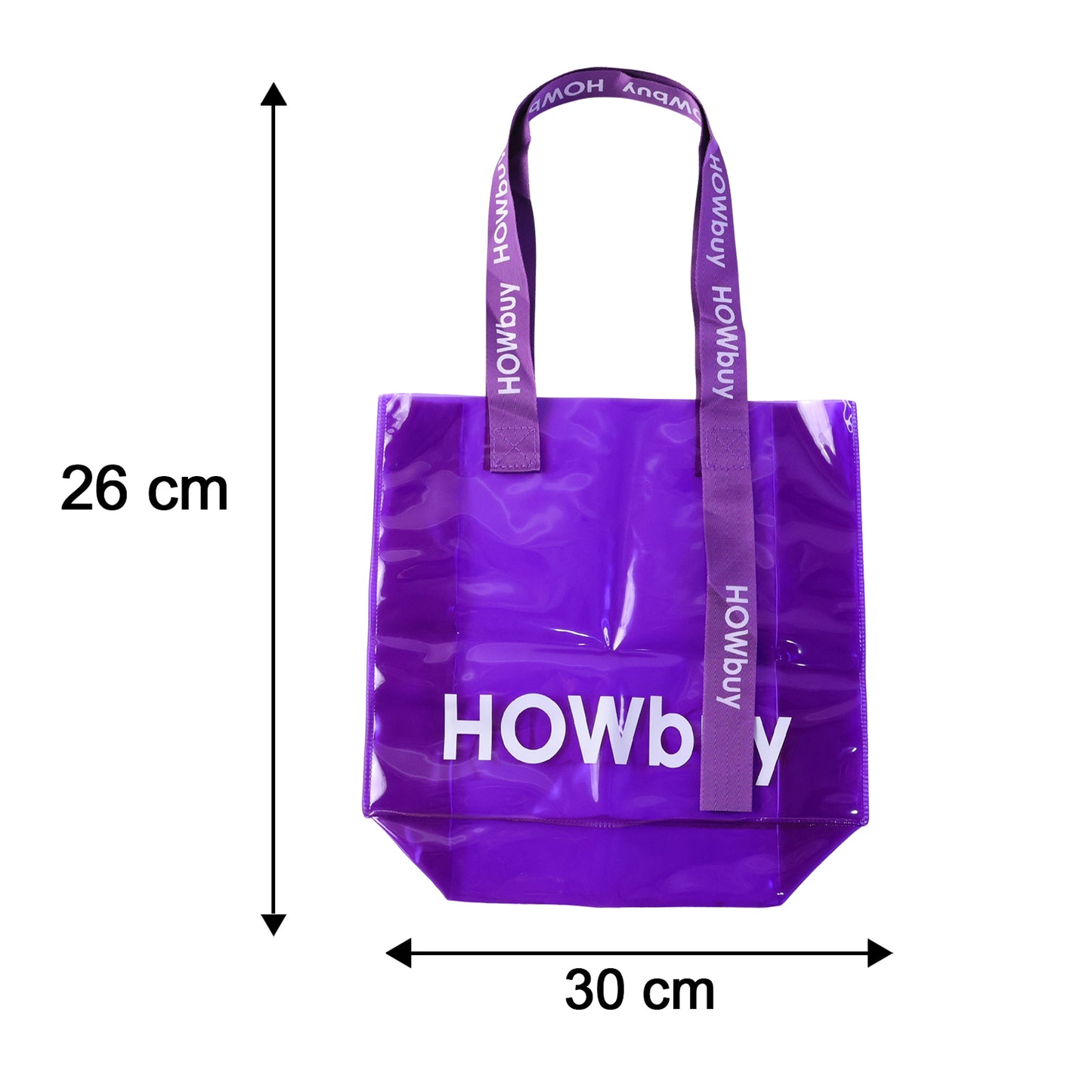 Clear Tote Bag with Handle - 30x27 Cm Transparent Shopping Bag - Great Price - Image 5