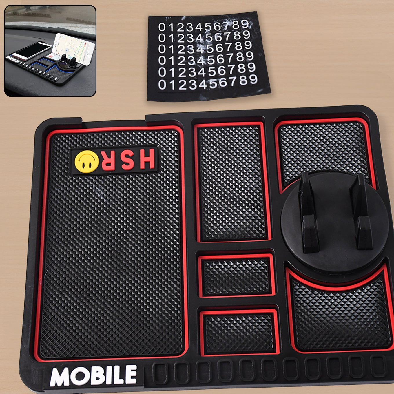 Car Dashboard Mat Mobile Phone Holder Mount - Happy Price - Image 1