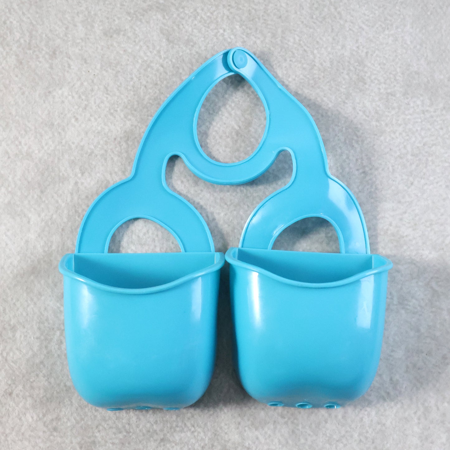 Double Compartment Sink Hanging Organizer - Plastic Faucet Caddy for Kitchen & Bathroom (1 Pc) - Happy Price - Image 2