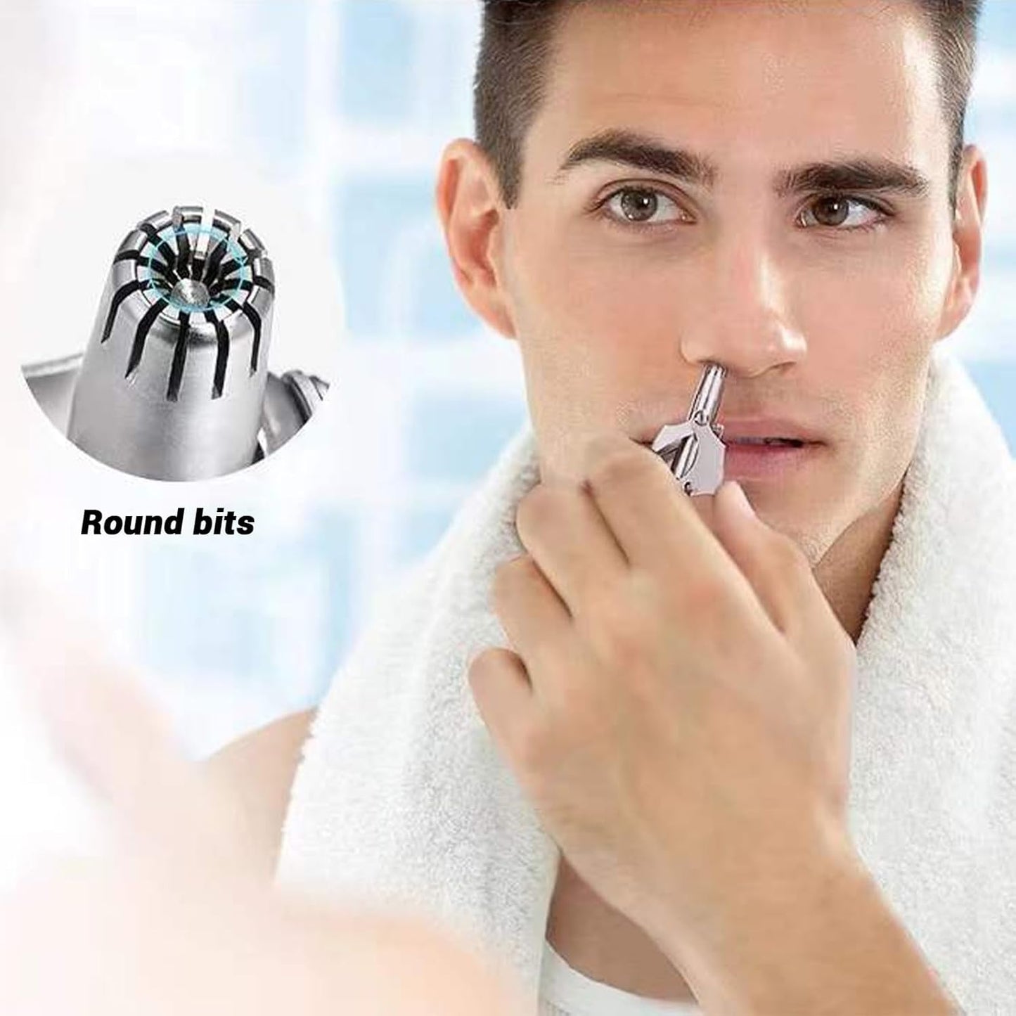 Stainless Steel Painless Nose Hair Remover (1 Pc) - Happy Price - Image 6