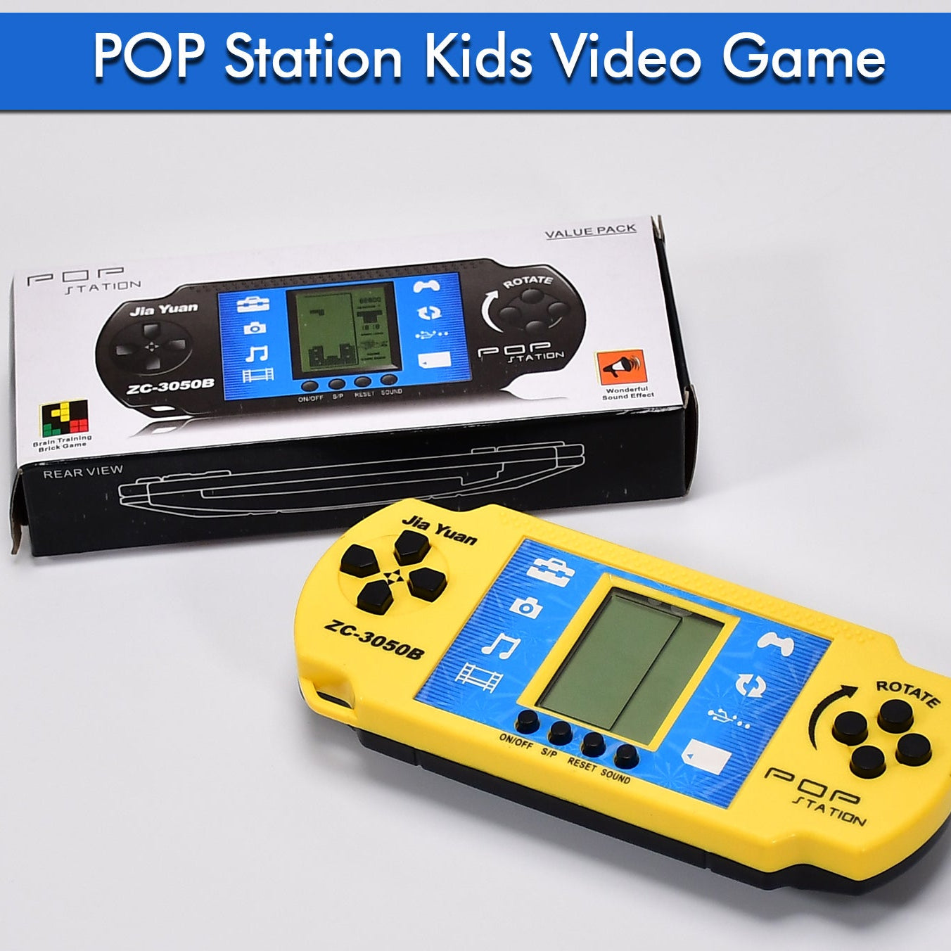 POP Station Handheld Retro Video Game Console with Rotating Control - Happy Price - Image 1