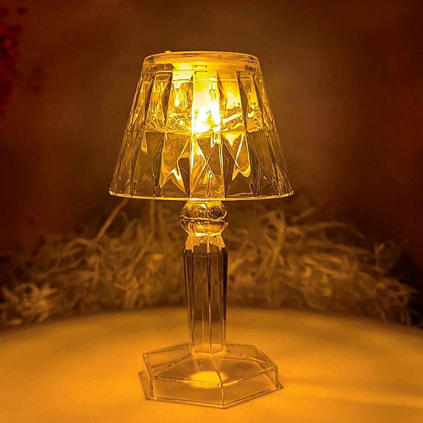 LED Projection Night Light Lamp - Decorative Flameless Acrylic Candle for Home Decor (1 Pc) - Happy Price - Image 2