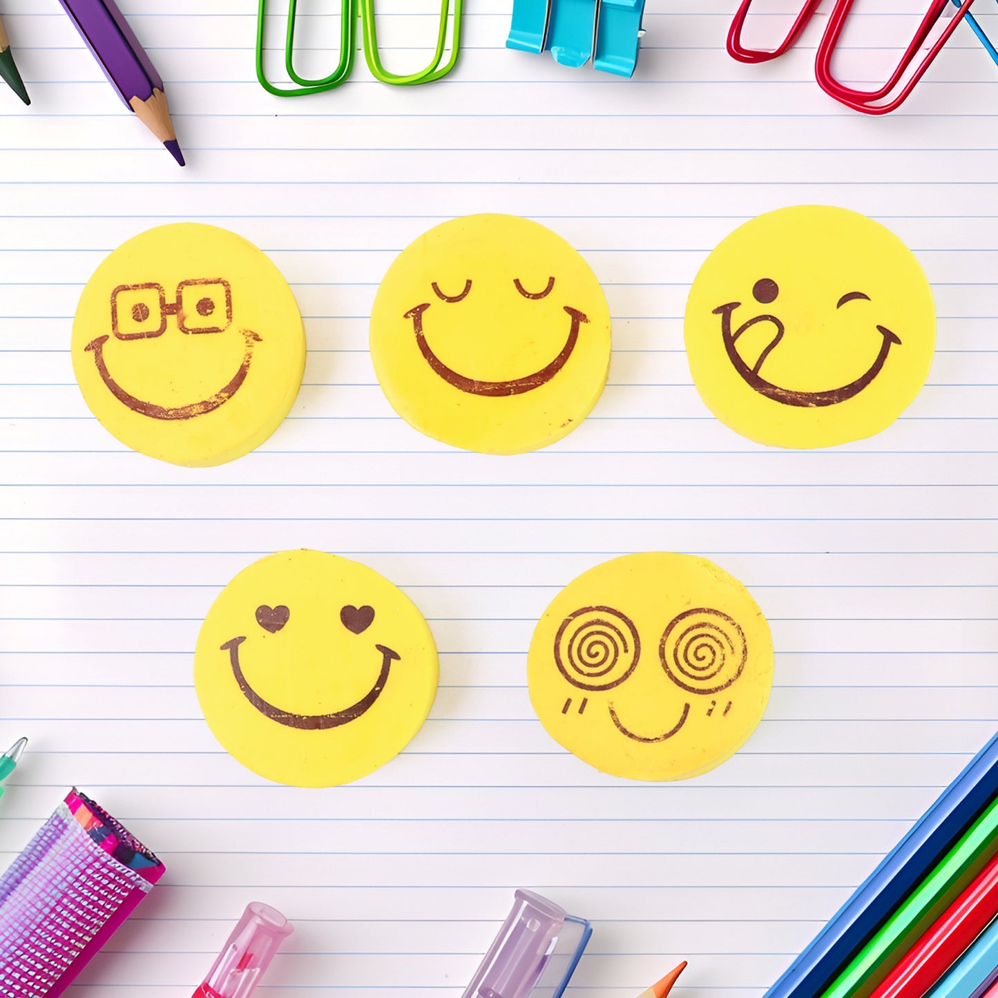 Cartoon Design Eraser (15 Pc Mix Design) - Happy Price - Image 3