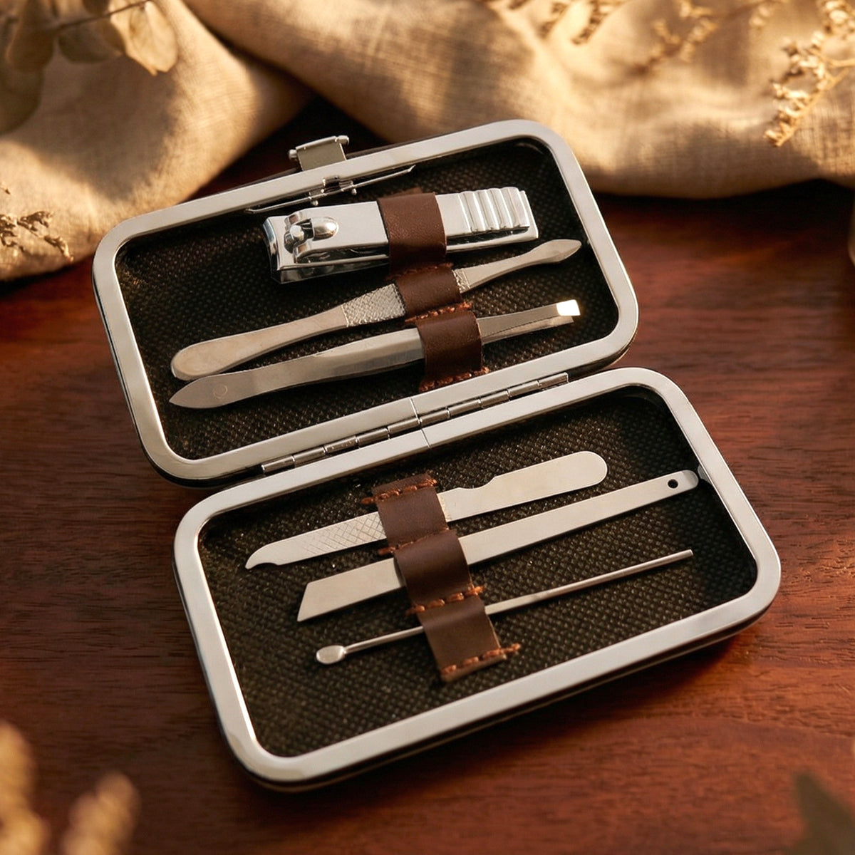 6-in-1 Personal Grooming Kit for Nails & More - Travel Case Included - Happy Price - Image 2