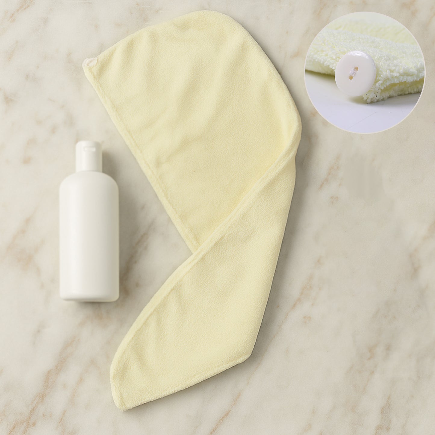 Small Microfiber Hair Drying Towel Wrap Cap - Quick Absorbent Turban (1 Pc) - Happy Price - Image 3