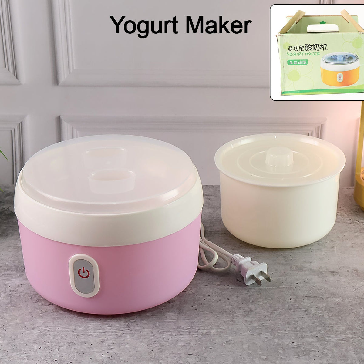 Electric Yogurt Maker with Stainless Steel Inner Pot - Home Fermentation Appliance - Happy Price - Image 1
