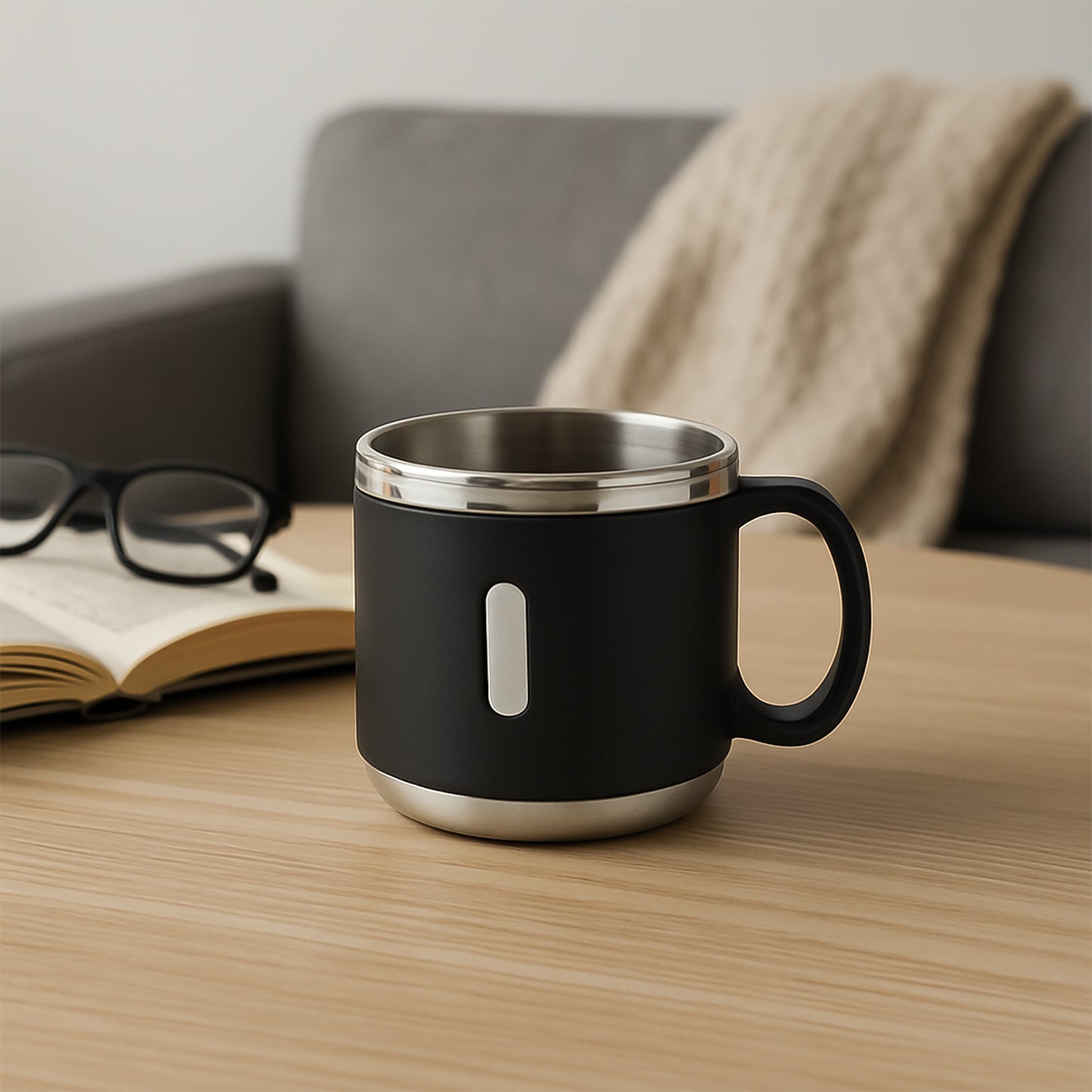 Apex Stainless Steel Double Wall Coffee Mugs Gift Set - 6 Pcs, 150 ML Each - Happy Price - Image 5