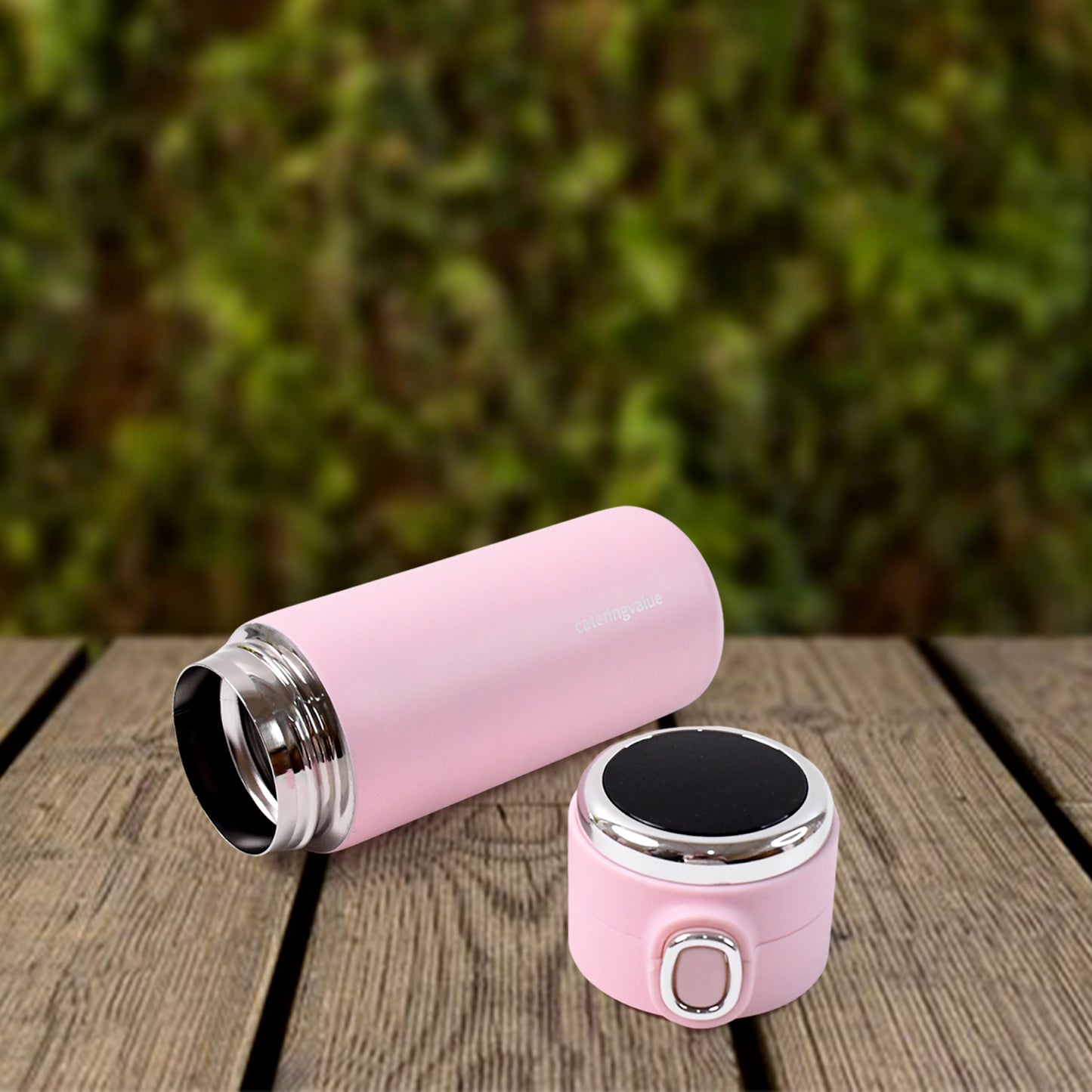 Stainless Steel Insulated Vacuum Bottle With Insulated Cap Lock (320ml Approx) - Happy Price - Image 2