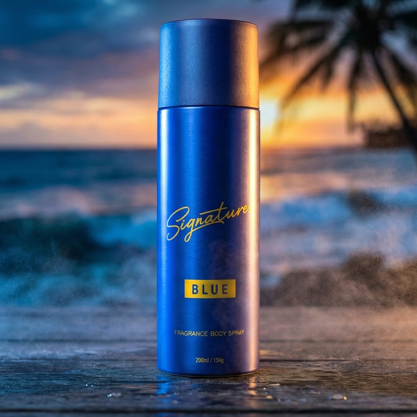 Signature Premium Blue Fragrance Body Spray 200 ML for Men - Long Lasting Cool Scent - Great Price - Image 3