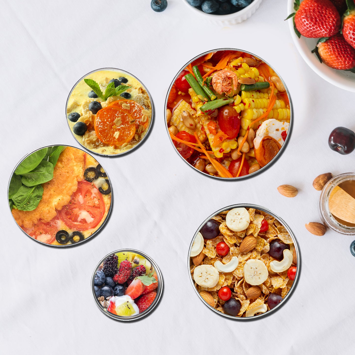 Stainless Steel Food Storage Airtight Leak Proof Lunch Box - Happy Price - Image 3