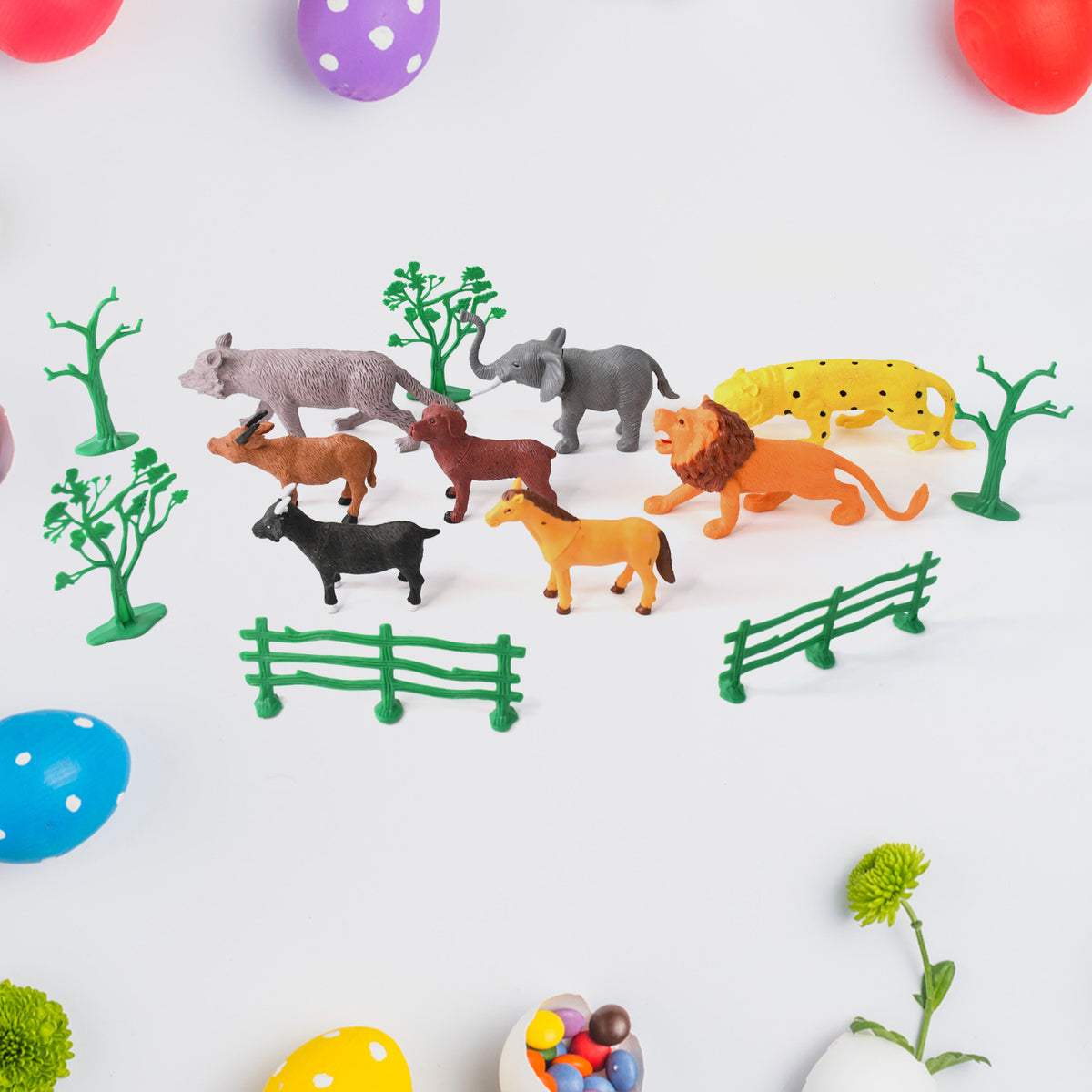 Animal Kingdom Plastic Toy Set For Kids (14 Pc) - Happy Price - Image 6