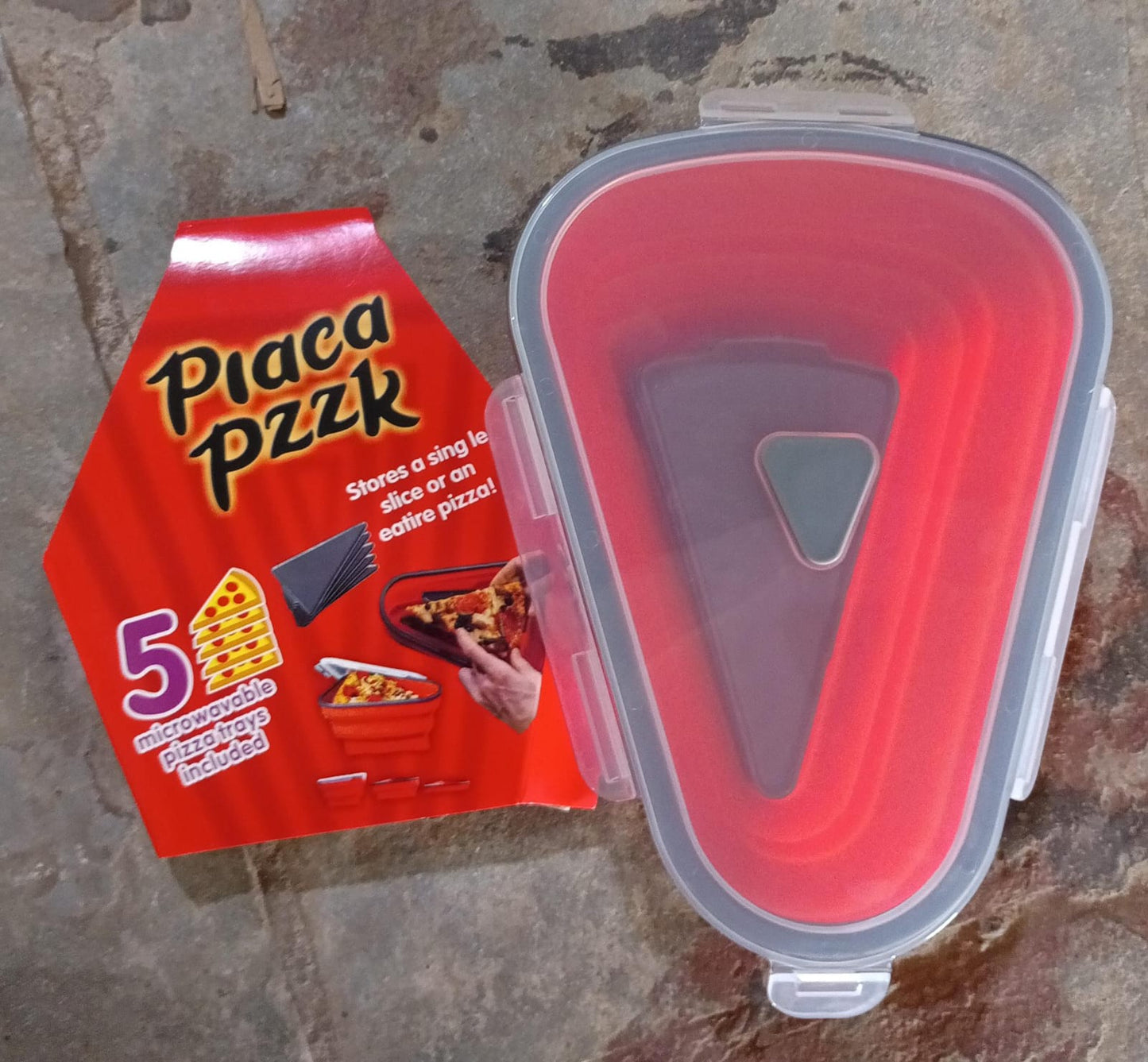 10026 Reusable Pizza Storage Containers With 5 Microwavable Serving Trays Silicone Container Expandable Adjustable For Packing Pizza At Home Outdoor - Happy Price - Image 7