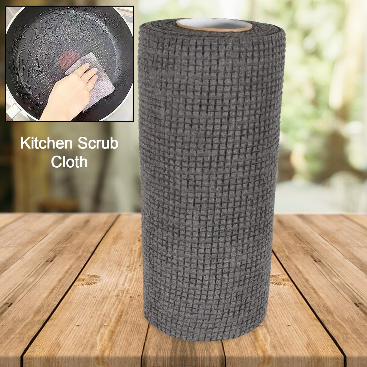 Durable Kitchen Scrub Cloth Microfiber Cleaning Cloth Roll Kitchen Wear-resistant Cloth 2022cm Multipurpose Cleaning Cloths For Kitchen (1pc) - Happy Price - Image 2