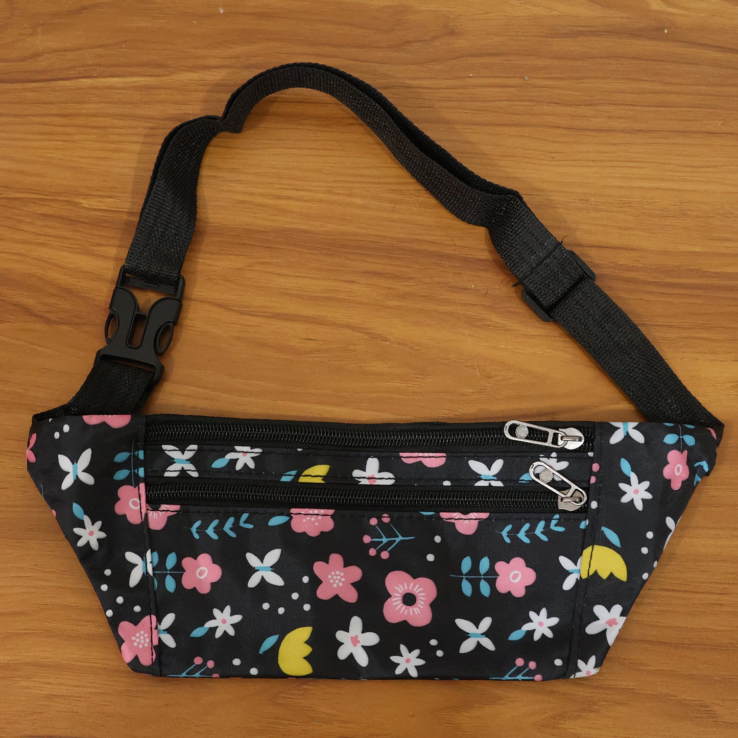 Floral Print Adjustable Waist Pouch - Stylish & Secure Fanny Pack (1 Pc) - Happy Price - Image 7