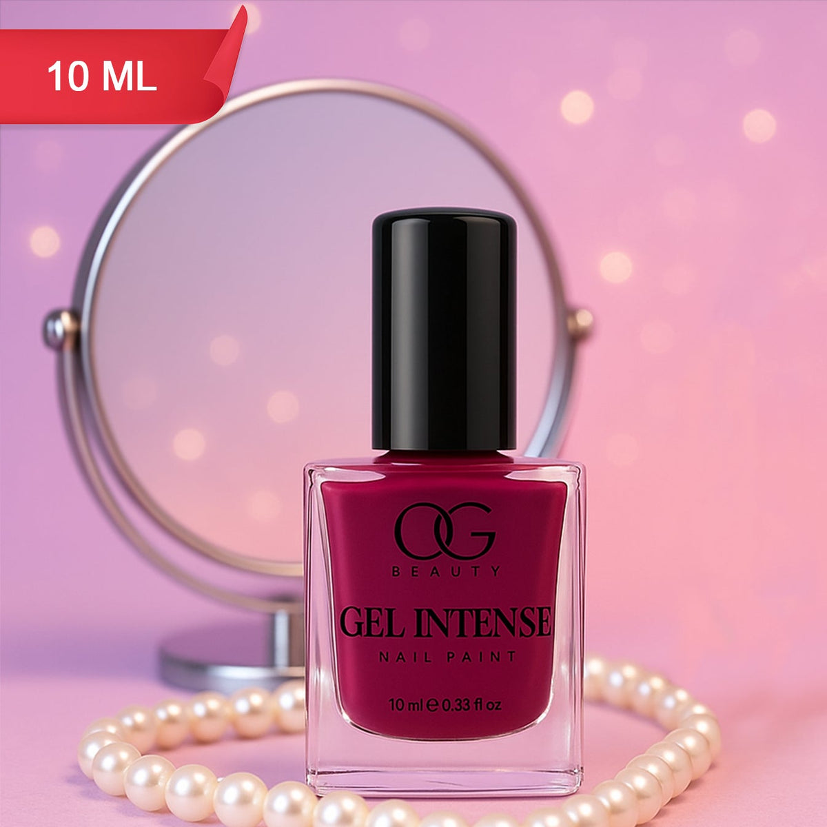 Burgundy Plum Gel Nail Polish - 10 ML Intense Colour, Chip-Resistant Finish - Happy Price - Image 1